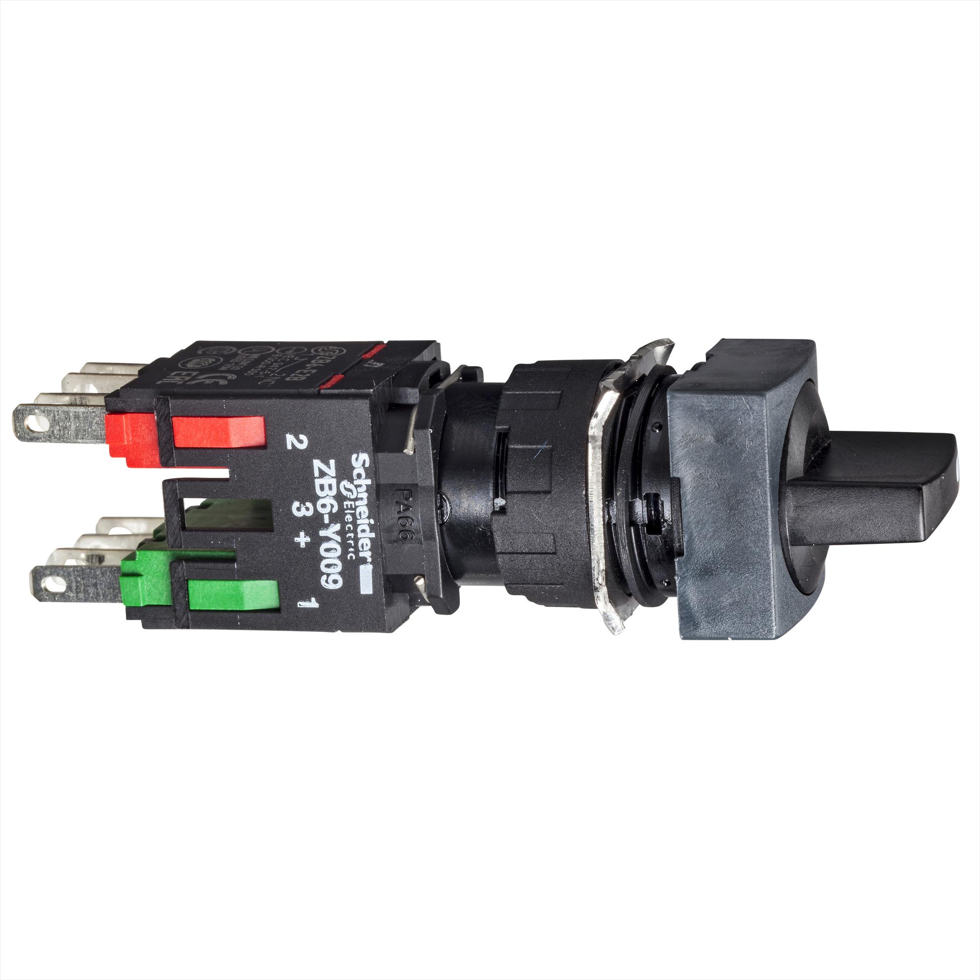 Selector Plast 2POS 1NO+1NC XB6CD225B — Schneider Electric — Schneider Electric