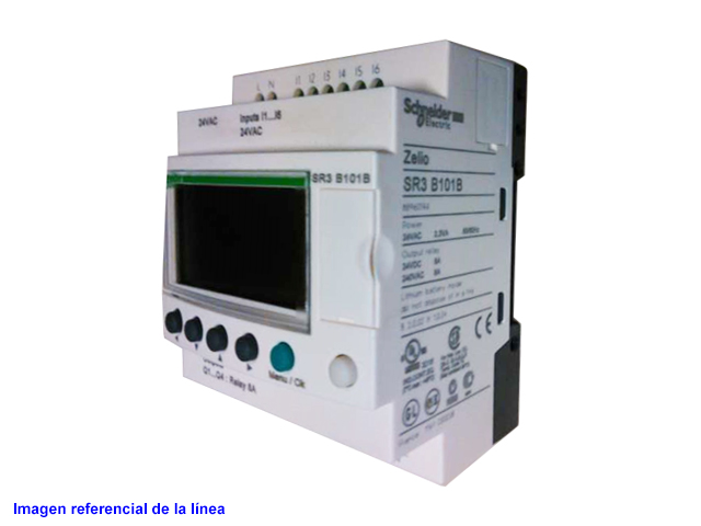 Zelio 6E/4S Rele Con Reloj 24VAC Con Pant SR3B101B — Schneider Electric — Schneider Electric