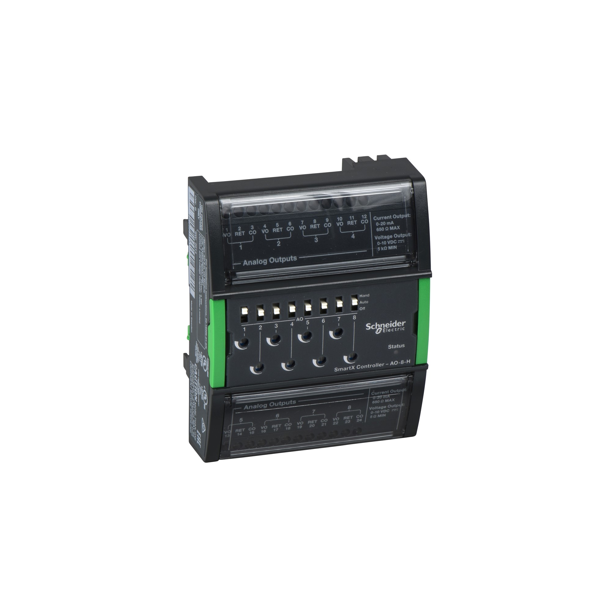 Modulo AO-8-H: 8 Salidas Analogicas (0-10VDC o 0-20mA) Con Int Control SXWAO8HXX10001 — Schneider Electric — Schneider Electric
