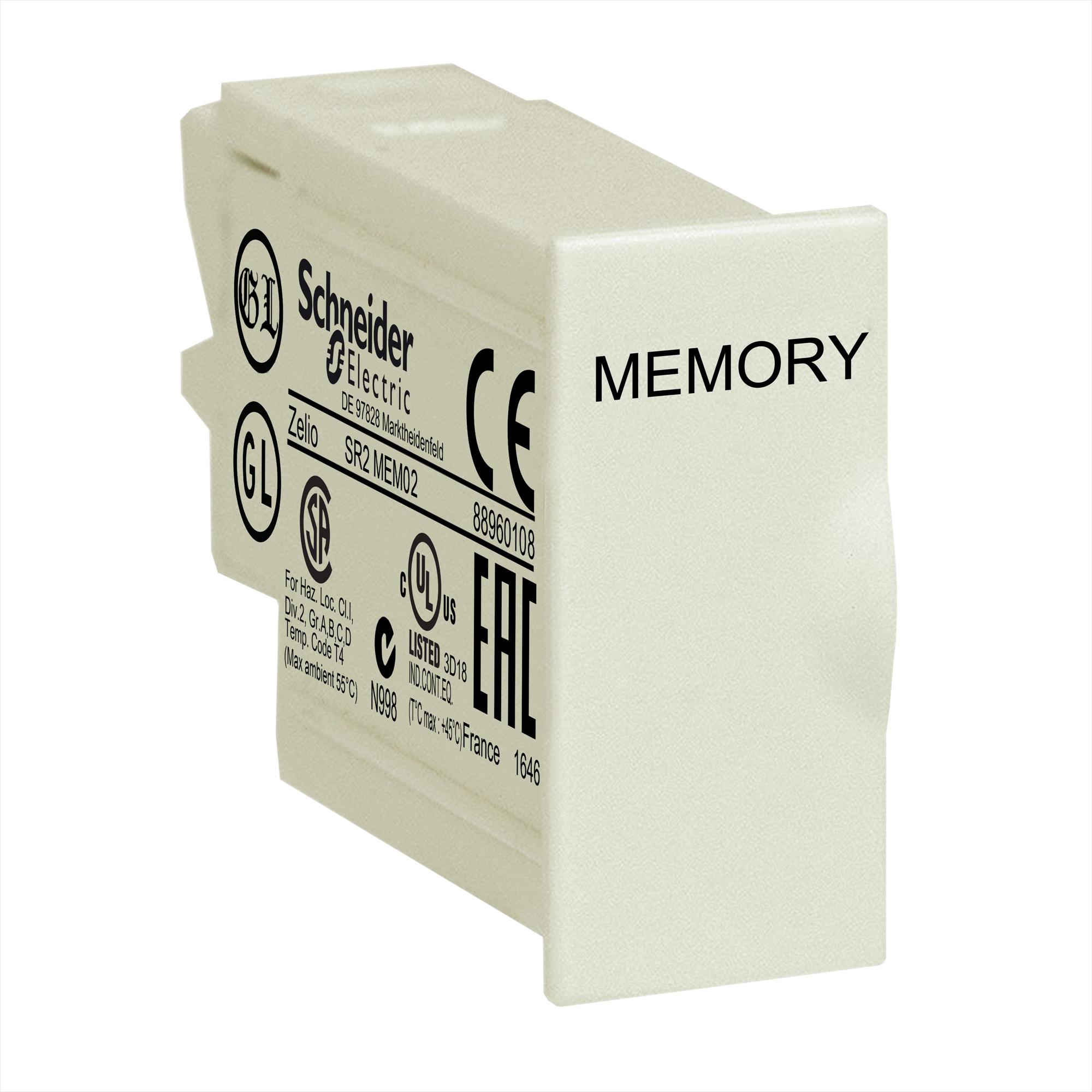 Zelio Acc Memoria Firmware V3.0 y Mayor SR2MEM02 — Schneider Electric — Schneider Electric