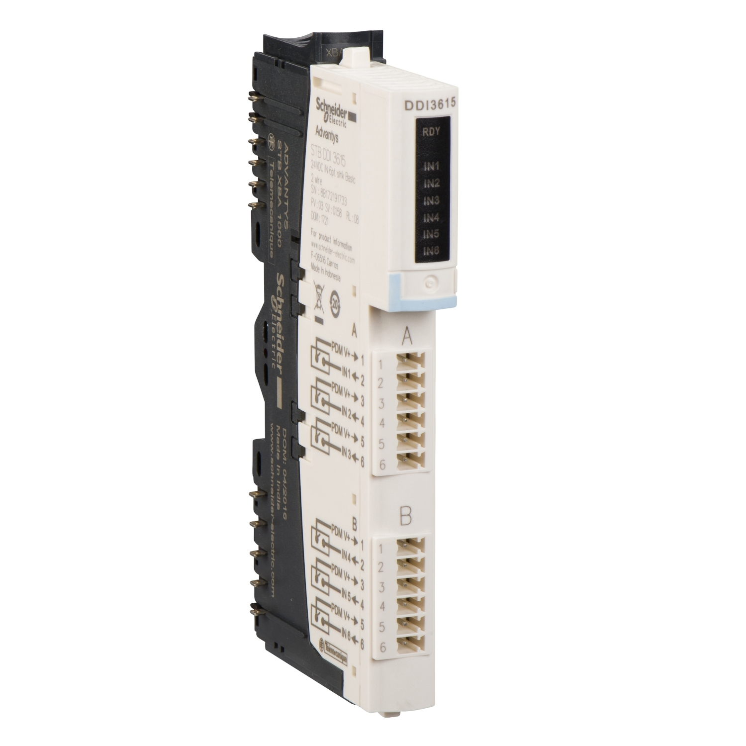 Entrada Digital 6 X 24VDC, Basic, Kit STBDDI3615K — Schneider Electric — Schneider Electric