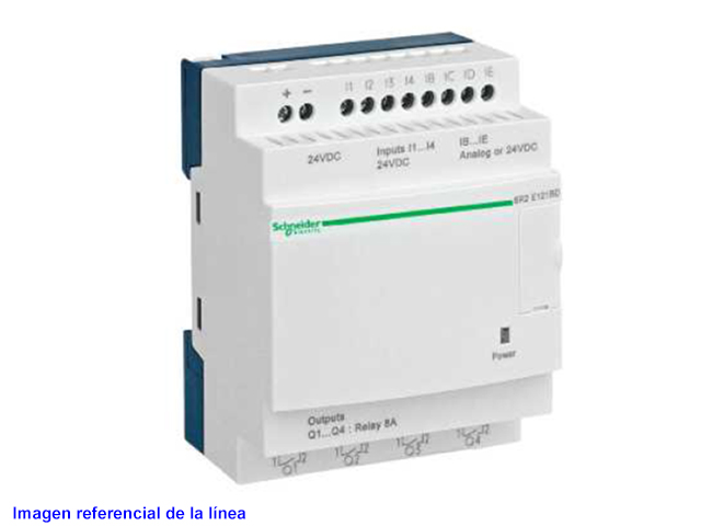 Zelio 12E/8S Rele Sin Reloj 24VCC Sin Pant SR2D201BD — Schneider Electric — Schneider Electric