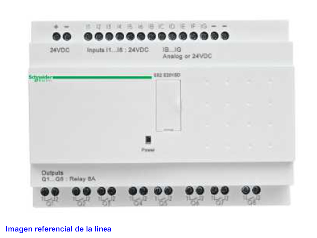 Zelio 12E/8S Rele Con Reloj 220VAC Sin Pant SR2E201FU — Schneider Electric — Schneider Electric