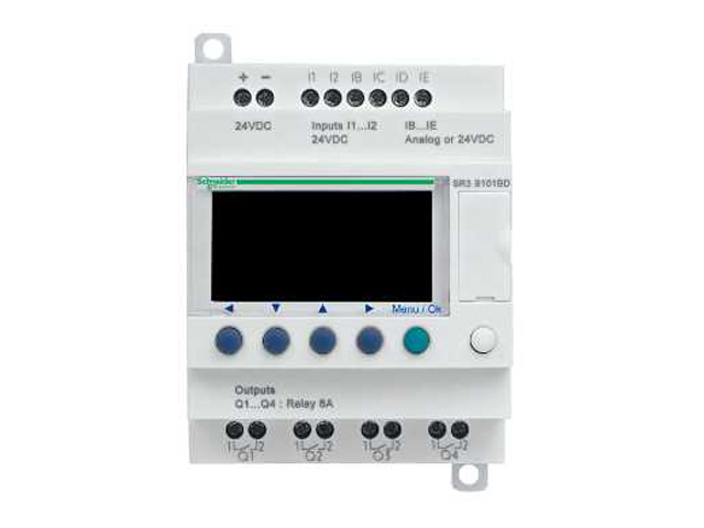 Zelio 6E/4S Tran Con Reloj 24VCC Con Pant SR3B102BD — Schneider Electric — Schneider Electric