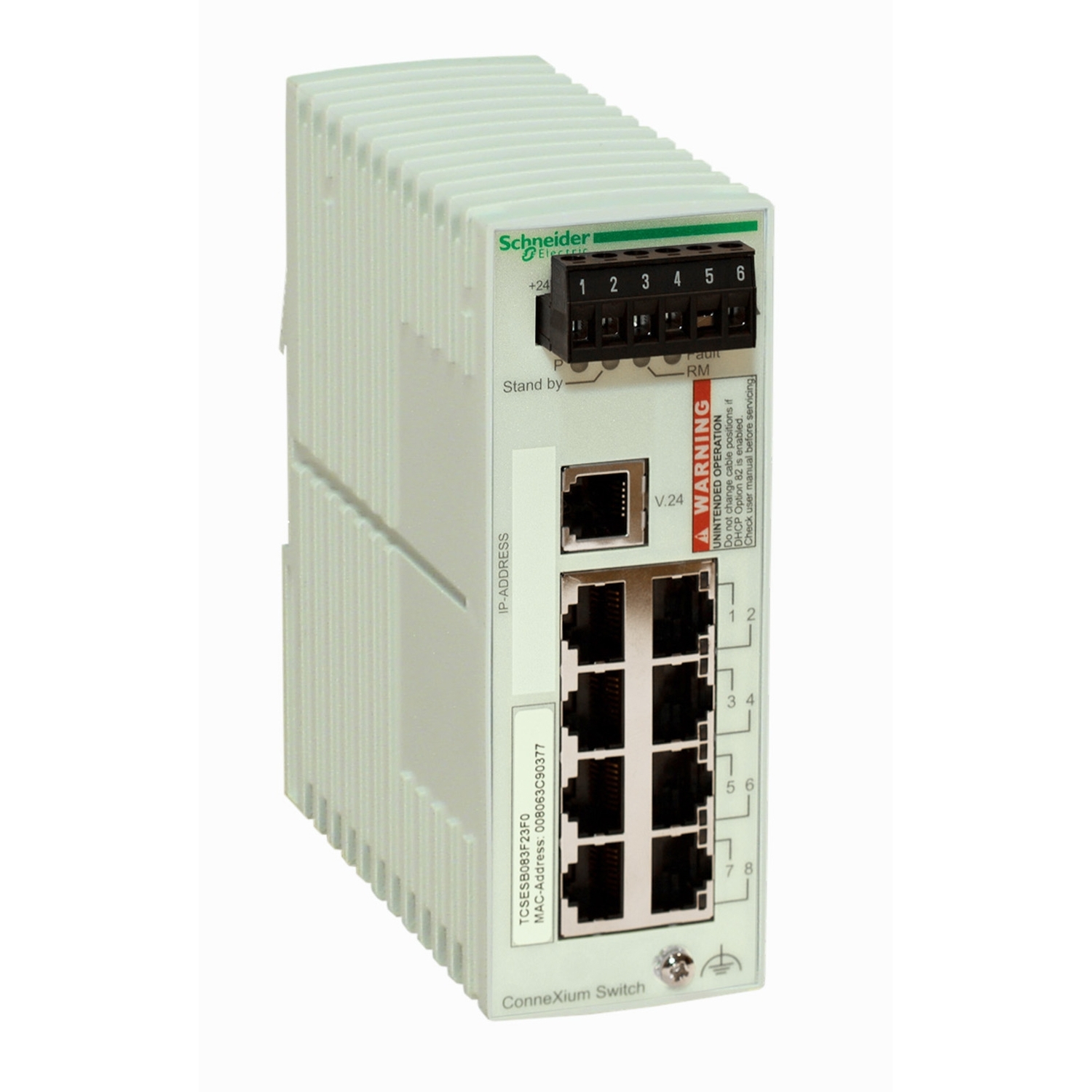 Módulo DE ETHERNET TCP/IP- 6TX/2FX MULTIMODO TCSESB083F2CU0 Schneider Electric — Schneider Electric