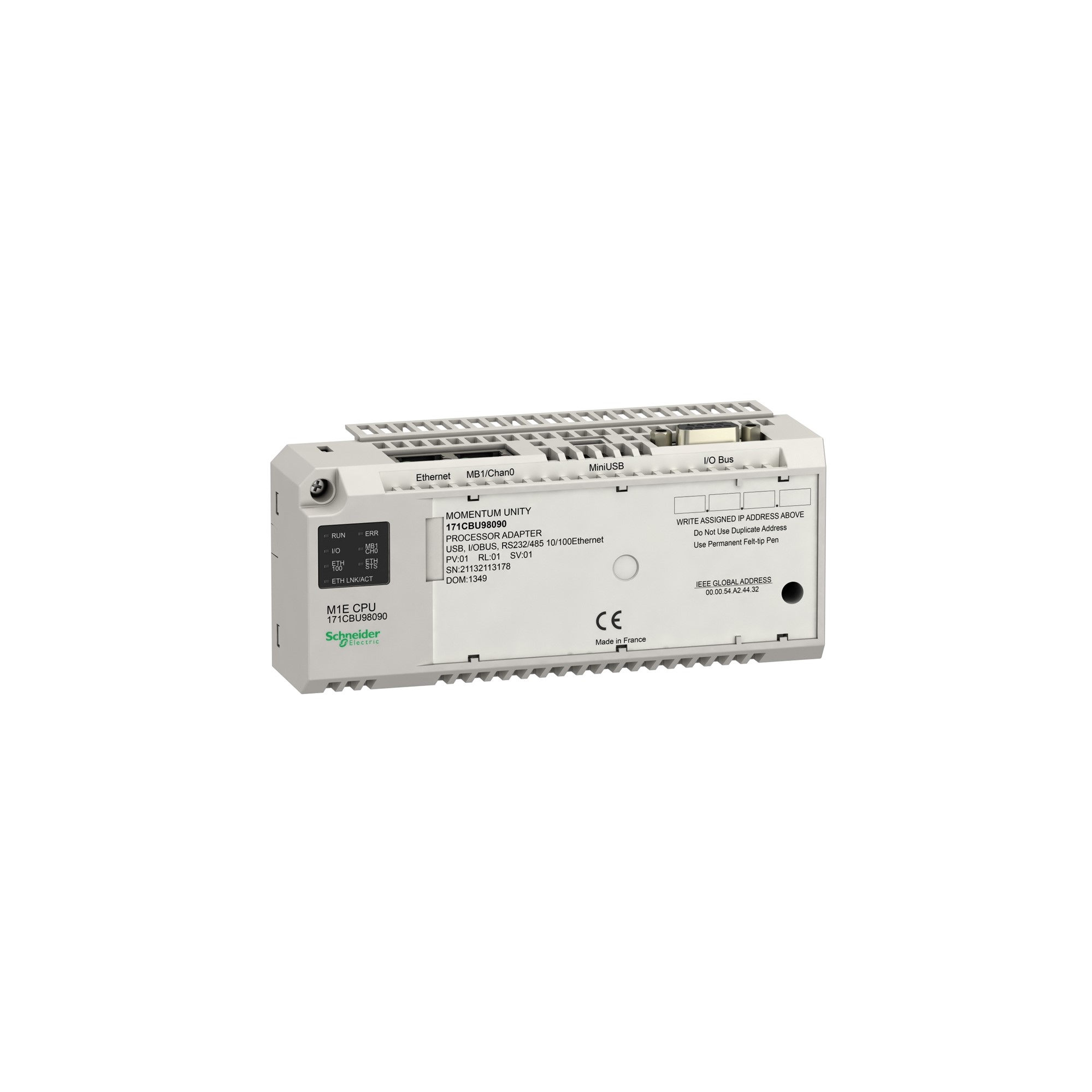 CPU Unity Ethernet USB Mod/momentum 171CBU98090 — Schneider Electric — Schneider Electric