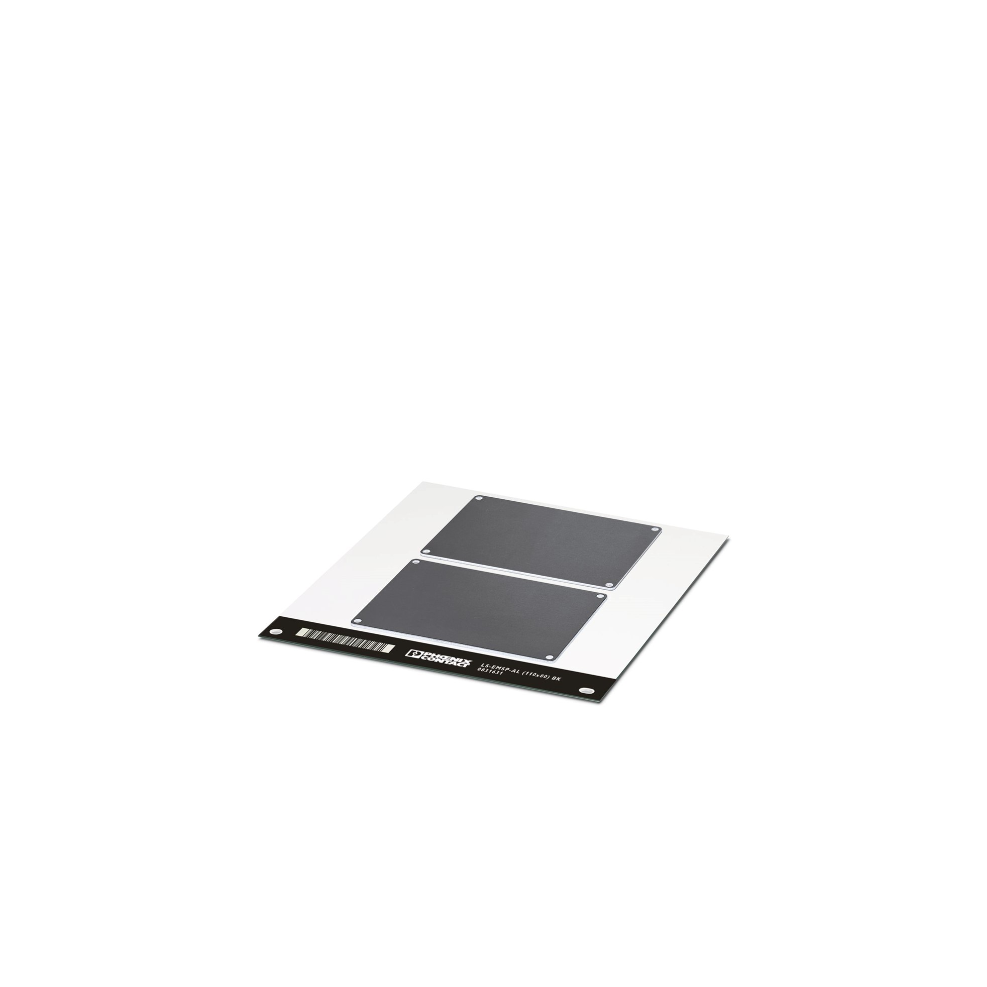 Marca No/adh Aluminio 110x80mm PLACA/2UN Negro 831631 — Phoenix Contact — Phoenix Contact