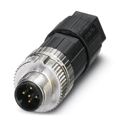 CONECTOR MACHO RECTO M12- SACC-M12MS-5PL M - 1424649 Phoenix Contact — Phoenix Contact