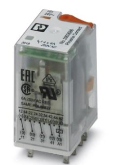 Pc Rele Sin Base 24VAC 4NA+4NC 6A ANCHO/21.2mm RIF2 Con Led 2903686 — Phoenix Contact — Phoenix Contact