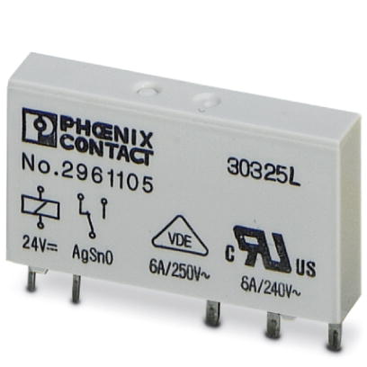 Relé INDIVIDUAL - REL-MR- 24DC/21AU 2961121 Phoenix Contact — Phoenix Contact