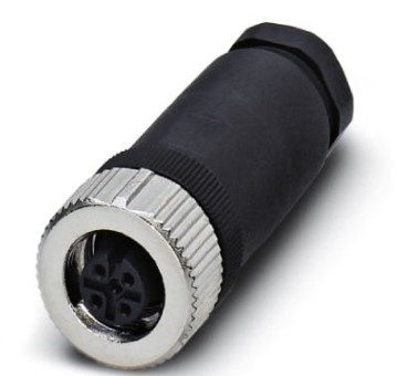 Pc Conector M12 Mcho 5P Rect Plas/met DIA/CABL/6-8mm Tor 1543045 — Phoenix Contact — Phoenix Contact