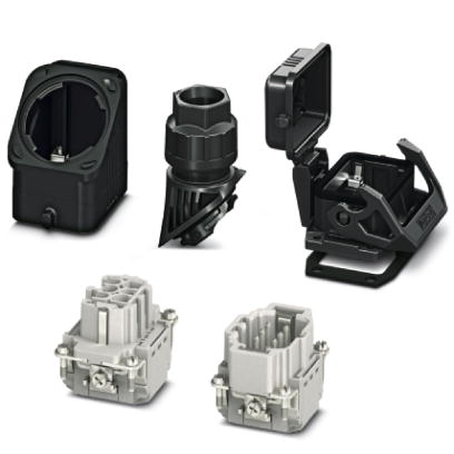 Juego de Conectores Enchufables - HC-EVO-B06PT-BWSC-HL-M20-PLRBK 1407710 — Phoenix Contact — Phoenix Contact