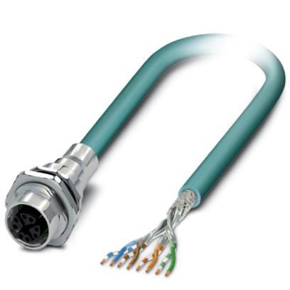 Cable Ethernet Hembra M12 con Montaje Incorporado - VS-FSBPXS-OE-94F/5.0 1424164 — Phoenix Contact — Phoenix Contact
