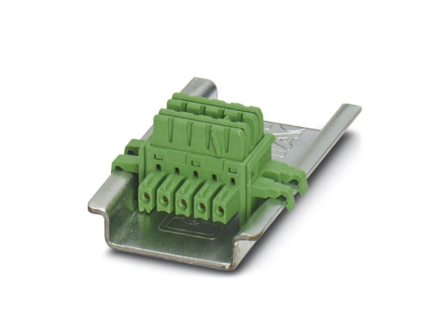 Conector de Bus para Carriles -Me 6,2 TBUS-2 1,5/5-ST-3,81 Gn 2869728 — Phoenix Contact — Phoenix Contact