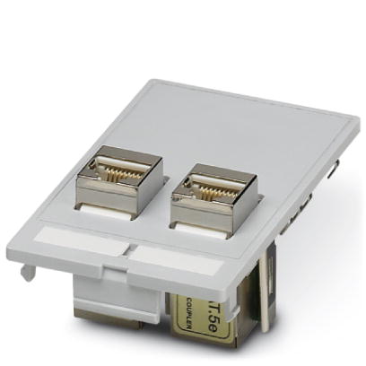 Placa Frontal - VS-SI-FP-2RJ45-5-MOD-BU/BU 1657766 — Phoenix Contact — Phoenix Contact