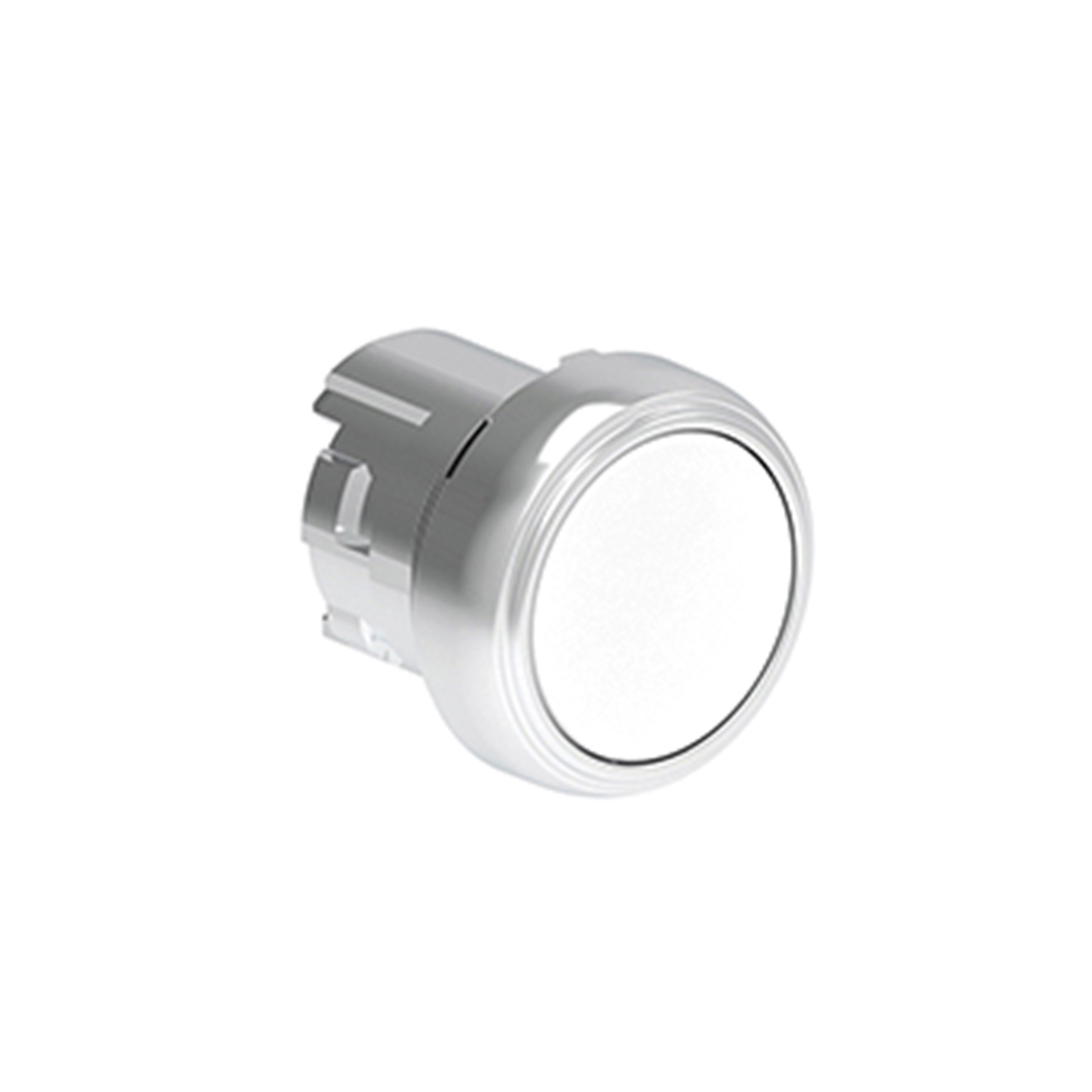 Pulsador Plano Blanco (Cabezal), Contacto Momentaneo, 22mm, Metalico LPSB108 — Lovato — Lovato