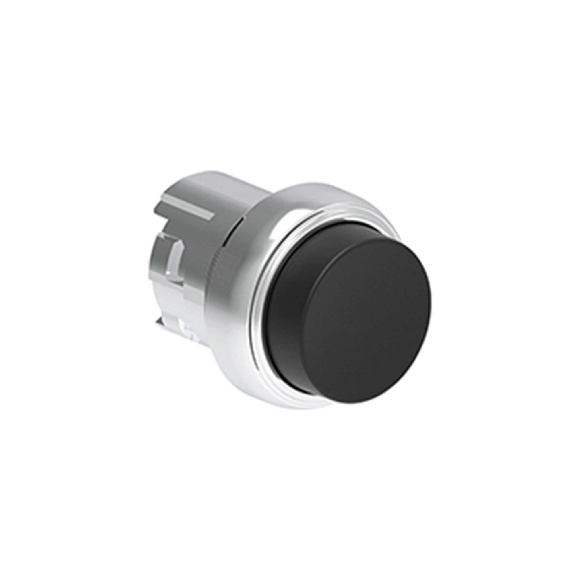 Pulsador Saliente Negro (Cabezal), Contacto Momentaneo, 22mm, Metalico LPSB202 — Lovato — Lovato
