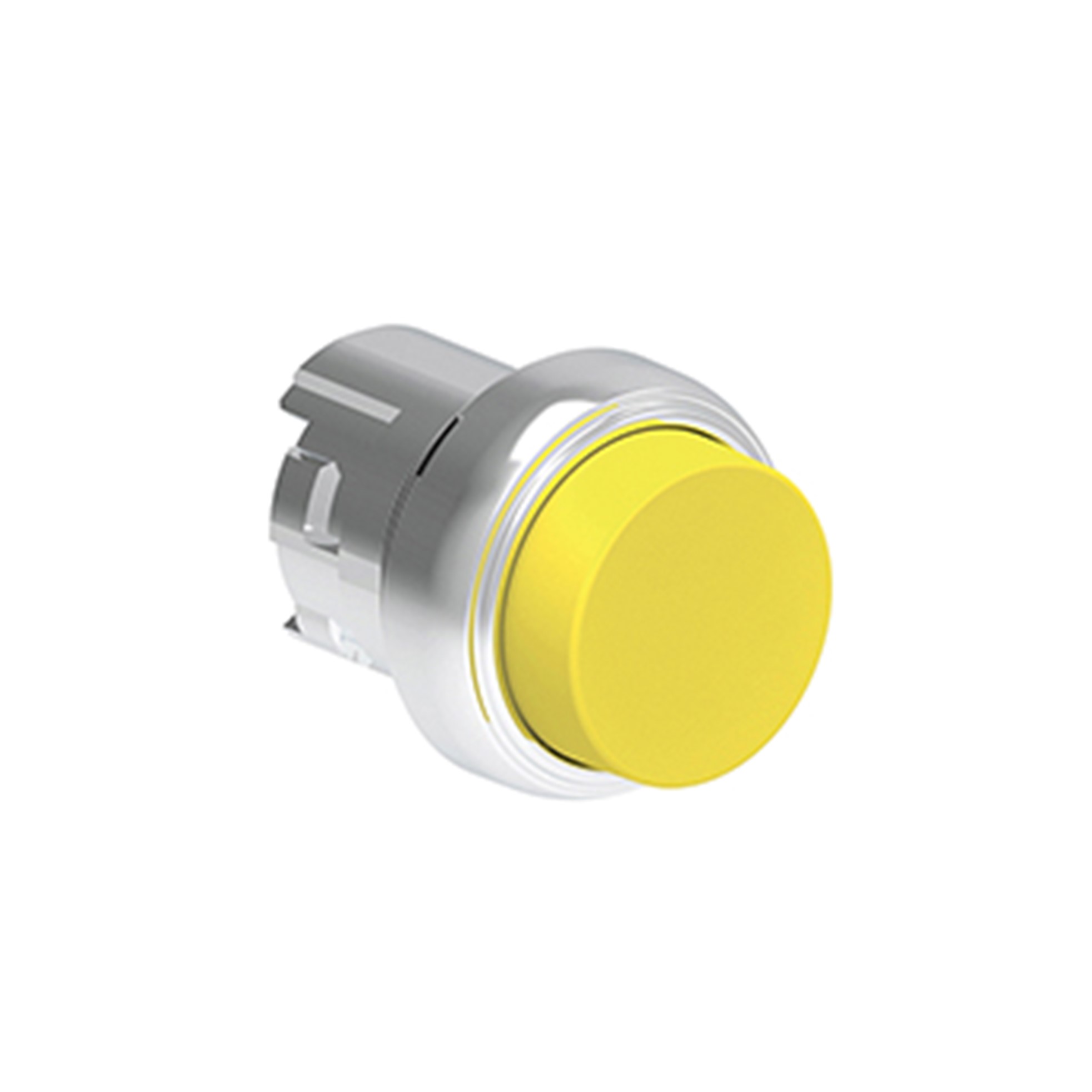 Pulsador Saliente Amarillo (Cabezal), Contacto Momentaneo, 22mm, Metalico LPSB205 — Lovato — Lovato
