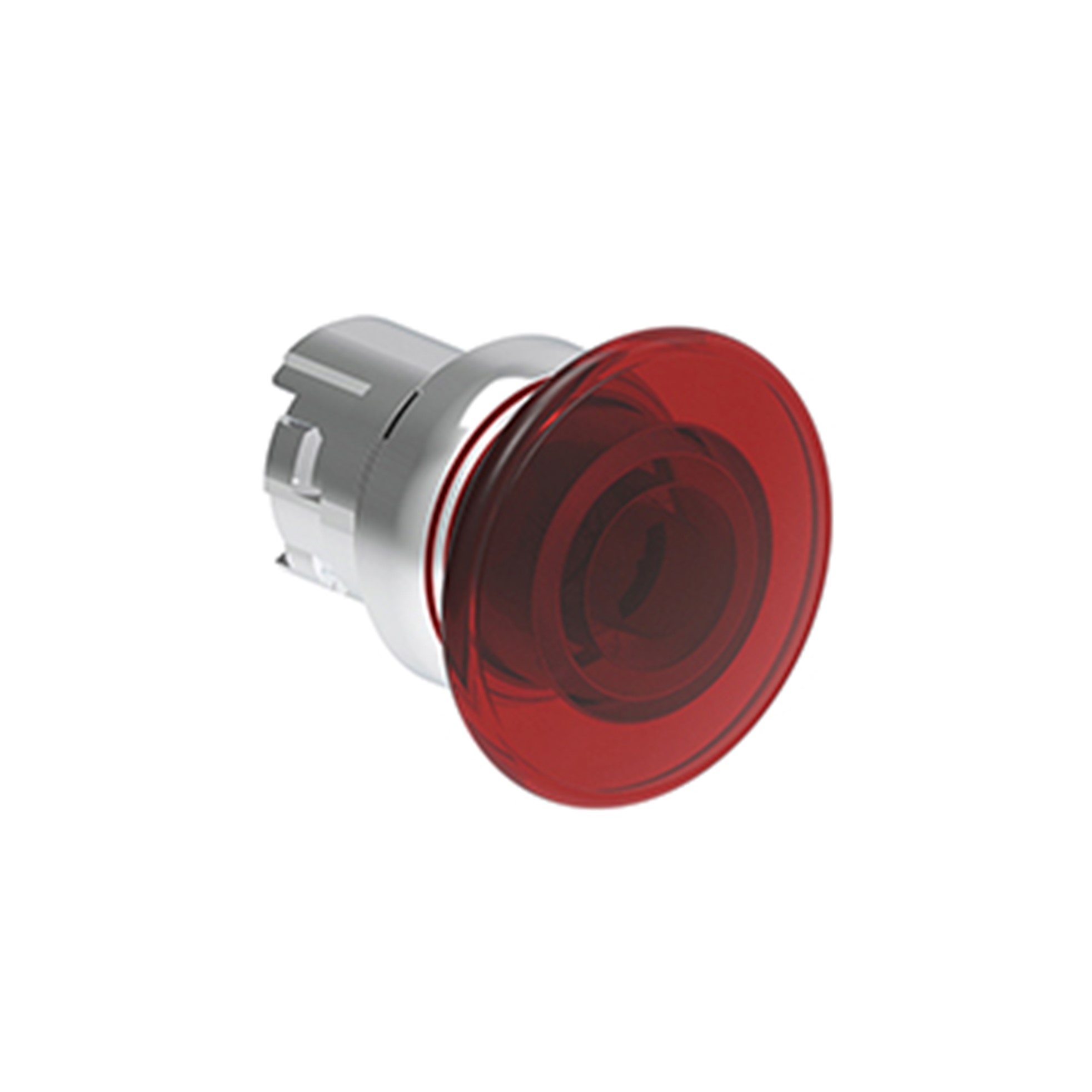 Pulsador Luminoso Emergencia de Impulso Rojo, (Cabezal 40mm), 22mm, Metalico LPSBL6144 — Lovato — Lovato