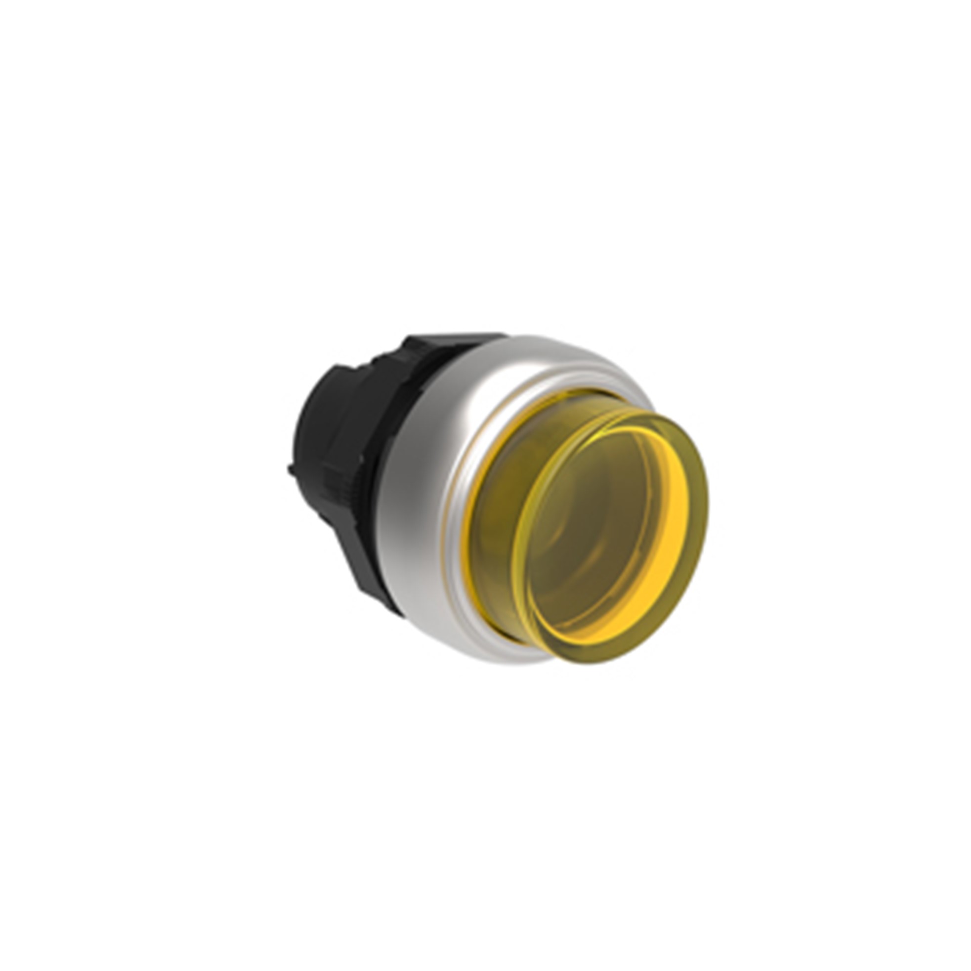 Cabezal Luminoso Pulsador Saliente Amarillo, Contacto Momentaneo, Plastico, IP67 LPCBL205 — Lovato — Lovato