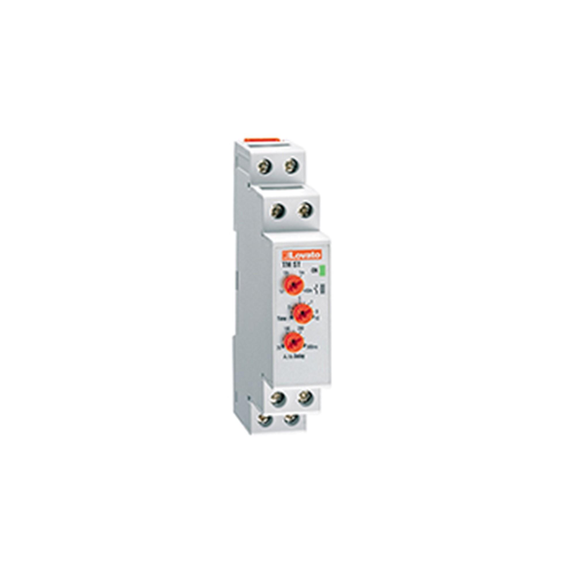 Relé TEMPORIZADOR ESTRELLA/TRIANGULO 0,1s A 10min 380 A 440VCA MONTAJE DIN TMSTA440 Lovato — Lovato