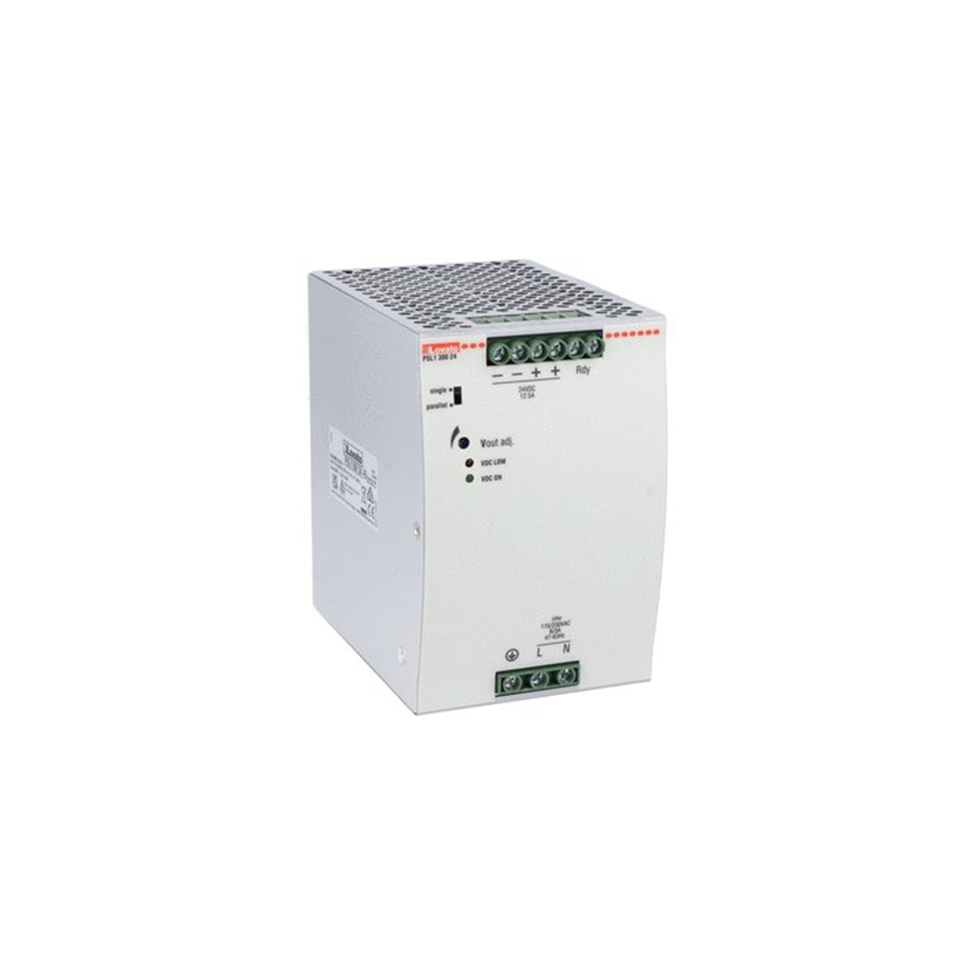 Fuente Poder 115 a 230VcA/24Vcc 12.5A PSL130024 — Lovato — Lovato