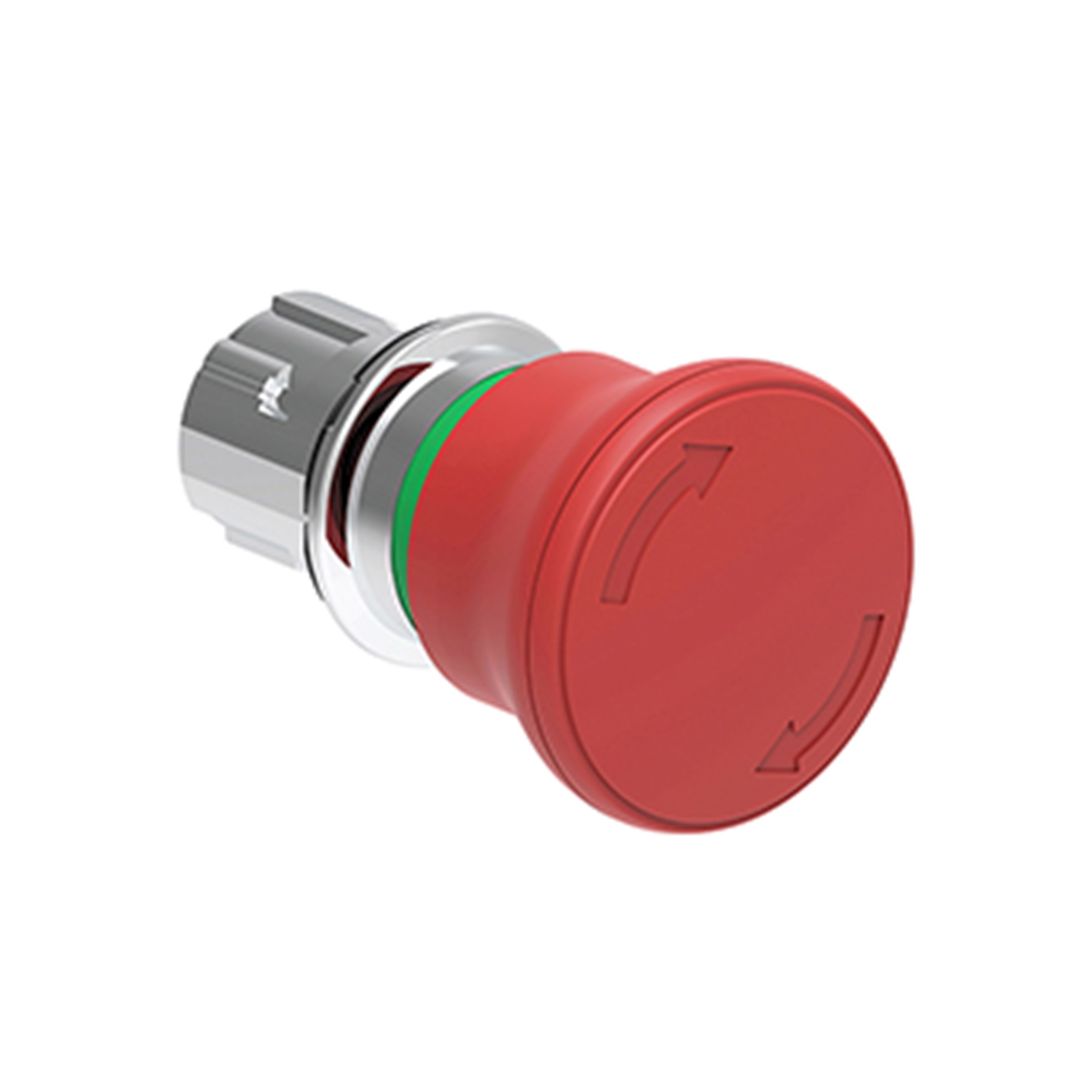 Pulsador Emergencia Bloqueo/desbloqueo por Rotacion Rojo (Cabezal 40mm), 22mm, Metalico LPSB6644 — Lovato — Lovato