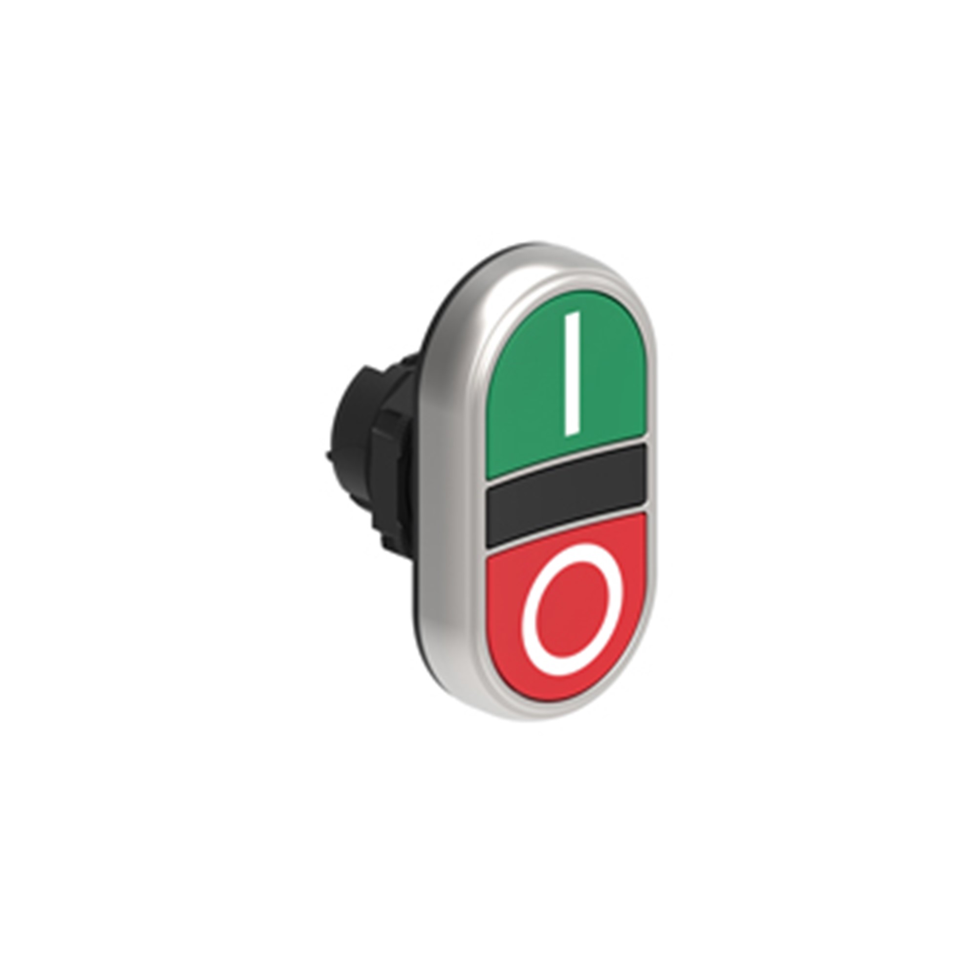 Cabezal Pulsador Doble Plano Verde/rojo, I-o, Plastico, IP67 LPCB7123 — Lovato — Lovato