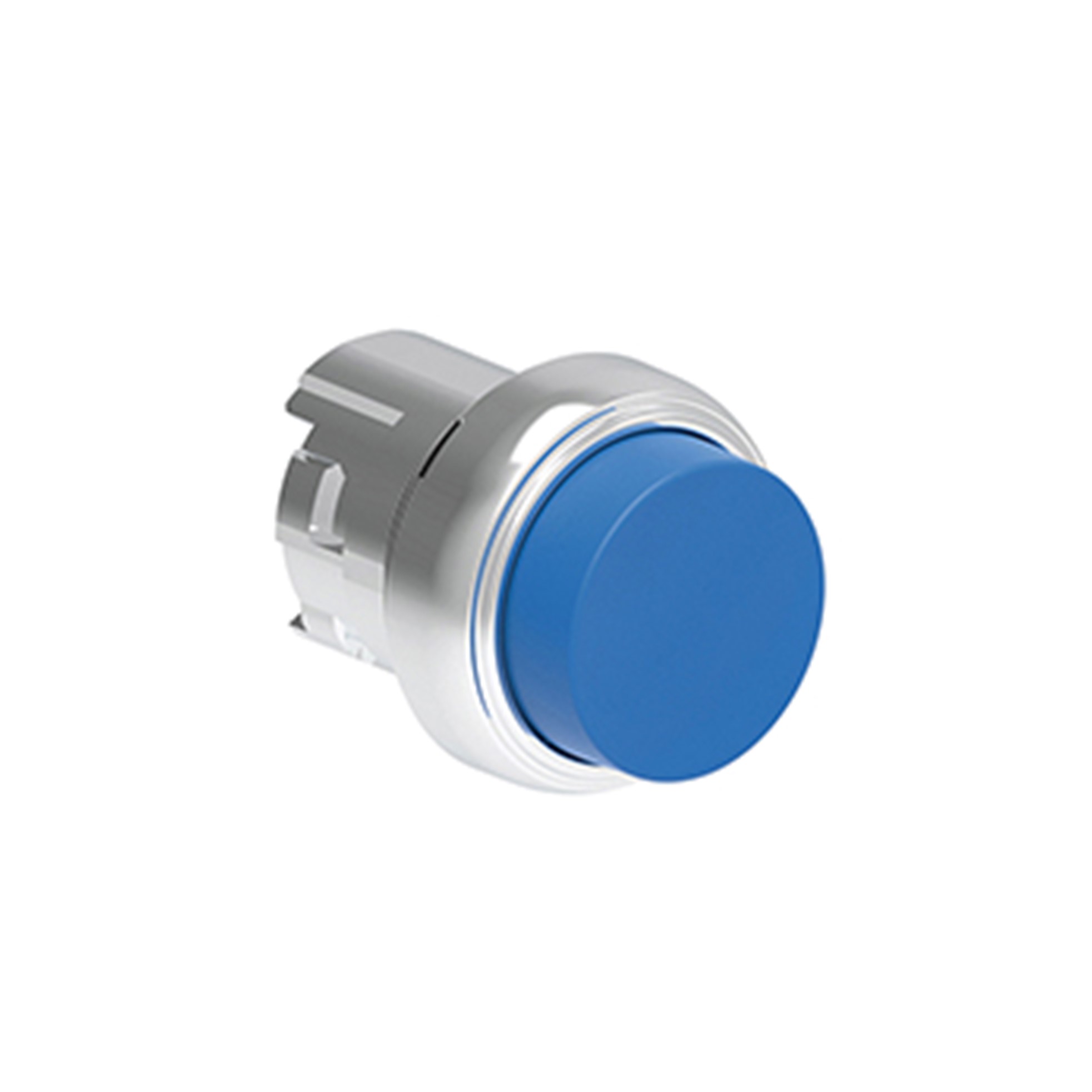 Pulsador Saliente Azul (Cabezal), Contacto Momentaneo, 22mm, Metalico LPSB206 — Lovato — Lovato