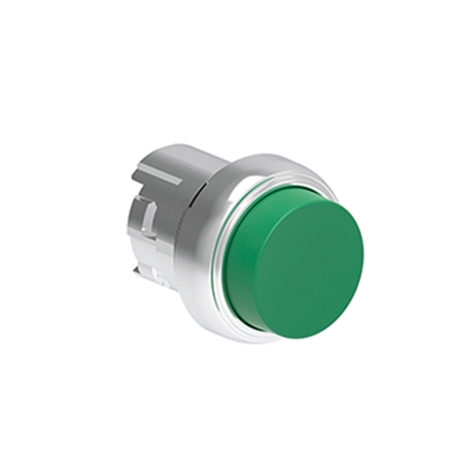 Pulsador Saliente Verde (Cabezal), Contacto Momentaneo, 22mm, Metalico LPSB203 — Lovato — Lovato