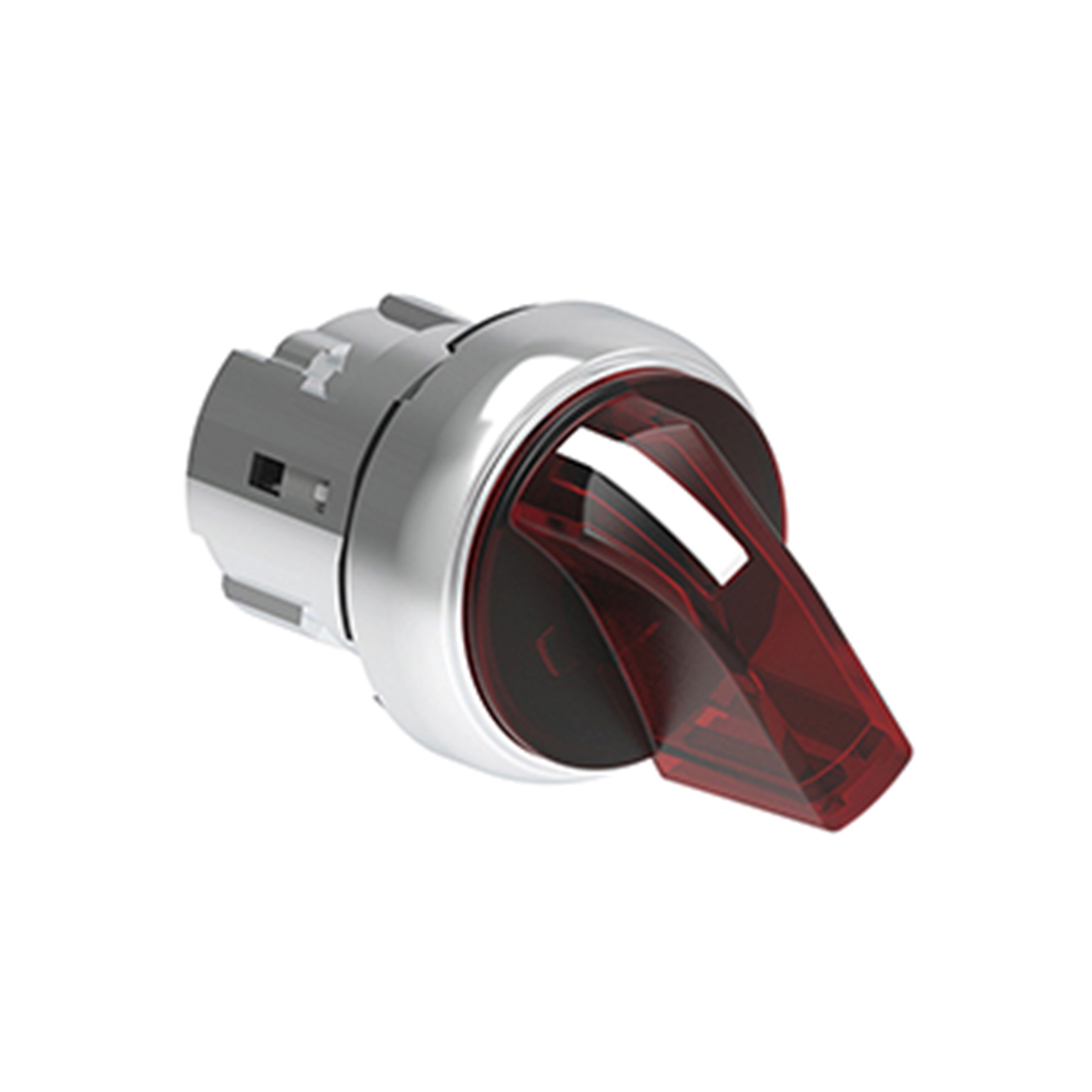 Selector Luminoso (Cabezal), 2 Posiciones Fijas, Rojo, 22mm, Metalico LPSSL1204 — Lovato — Lovato