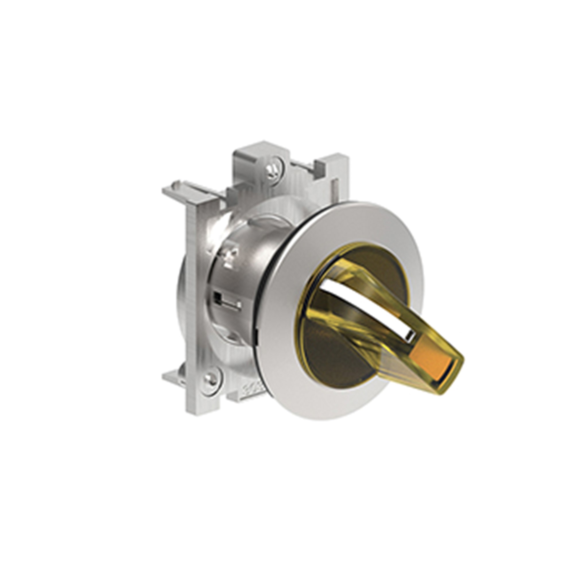 Selector Luminosos (Cabezal), 2 Posiciones Fijas, Amarillo, 30mm, Metalico LPFSL1205 — Lovato — Lovato