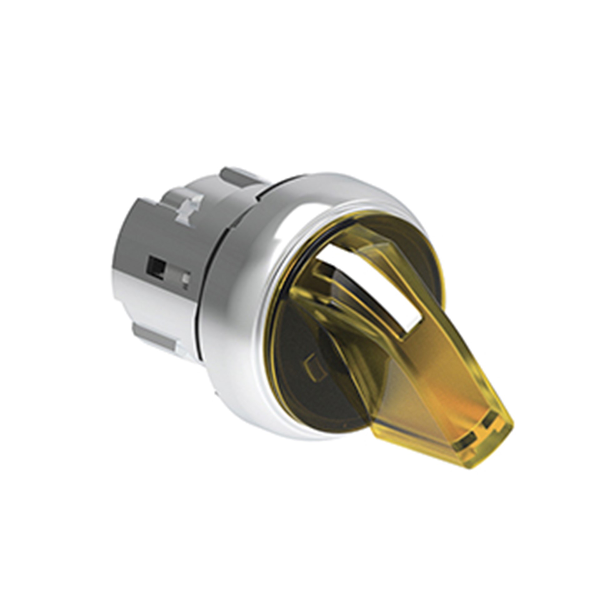 Selector Luminoso (Cabezal), 2 Posiciones Fijas, Amarillo, 22mm, Metalico LPSSL1205 — Lovato — Lovato