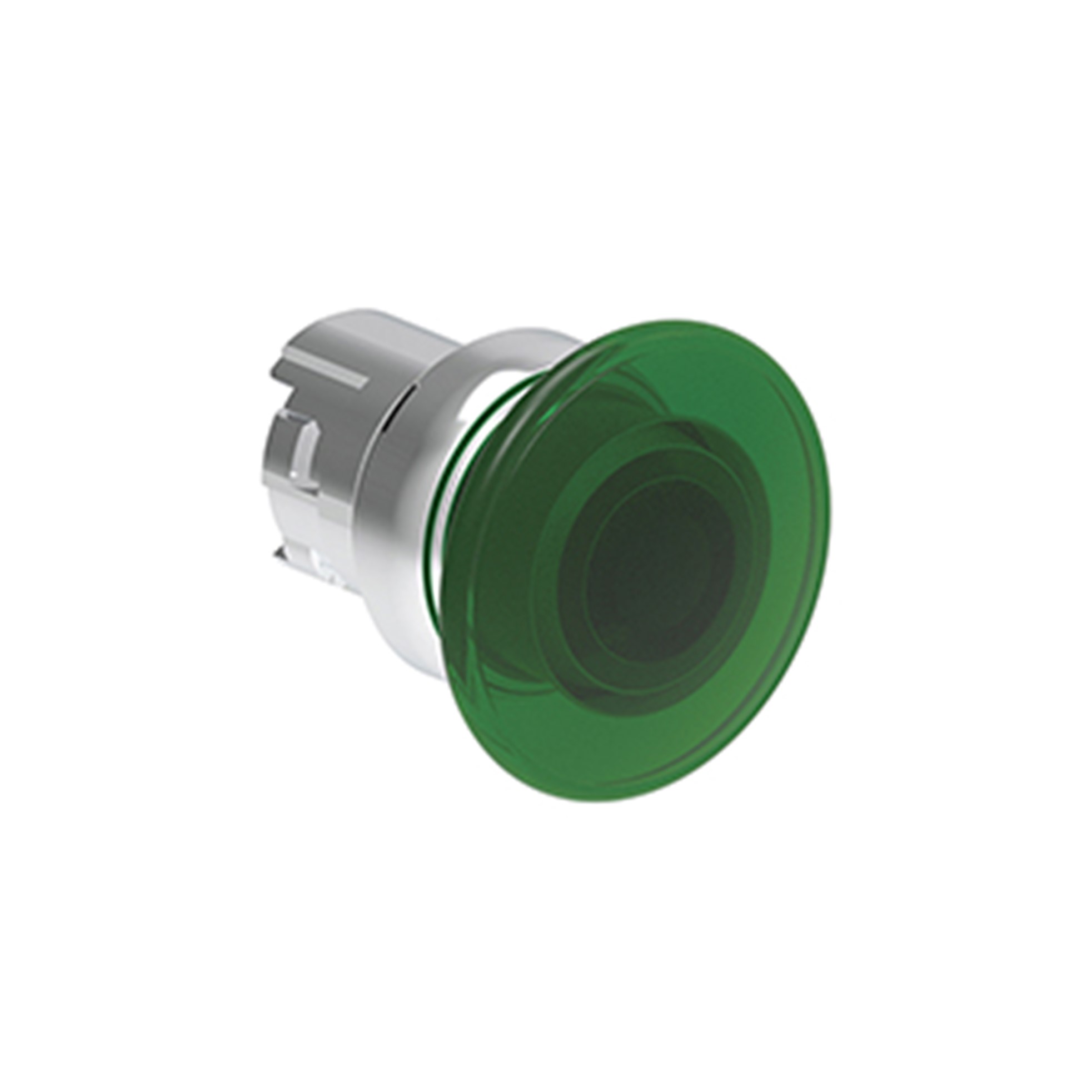 Pulsador Luminoso Emergencia de Impulso Verde, (Cabezal 40mm), 22mm, Metalico LPSBL6143 — Lovato — Lovato