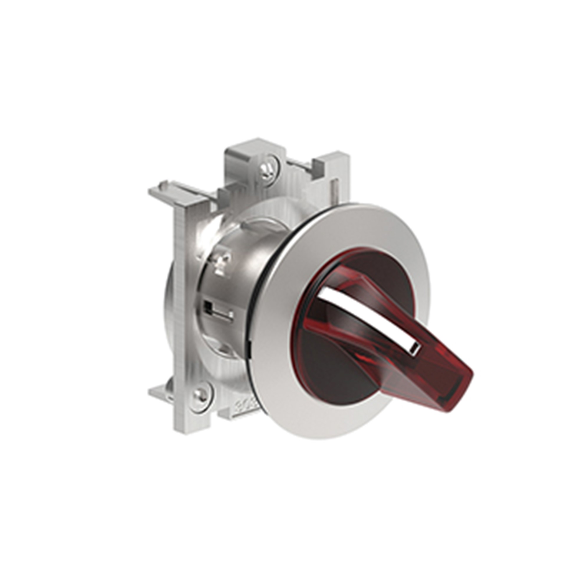 Selector Luminosos (Cabezal), 2 Posiciones Fijas, Rojo, 30mm, Metalico LPFSL1204 — Lovato — Lovato