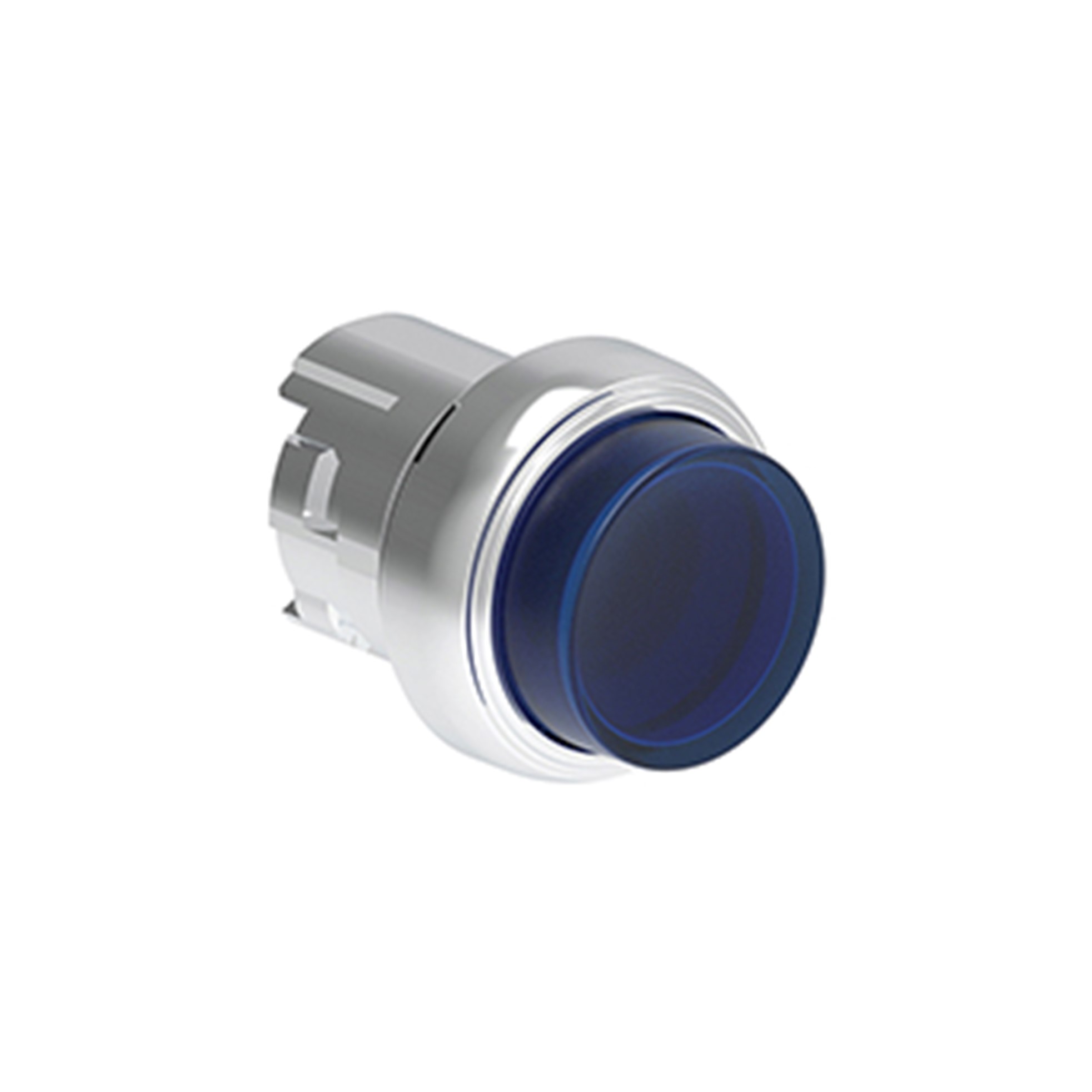 Pulsador Luminoso Saliente Azul (Cabezal), Contacto Momentaneo, 22mm, Metalico LPSBL206 — Lovato — Lovato