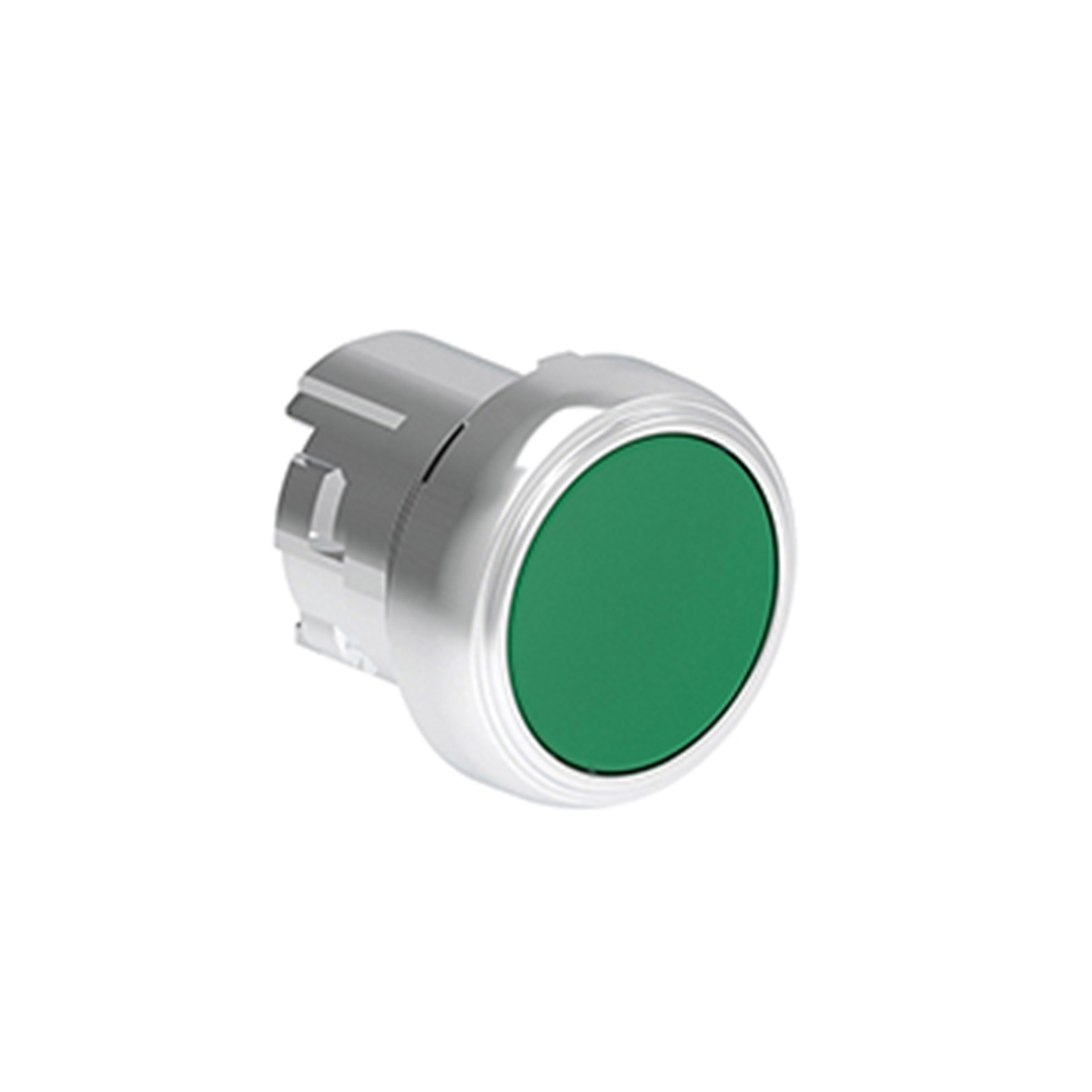 Pulsador Plano Verde (Cabezal), Contacto con Retension, 22mm, Metalico LPSQ103 — Lovato — Lovato