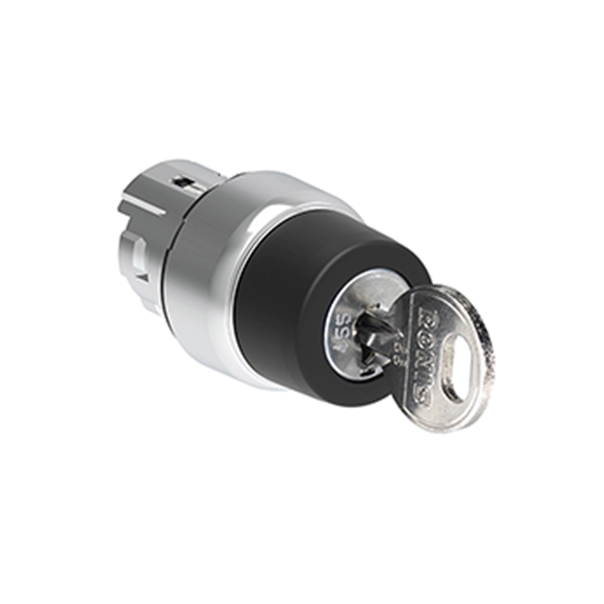 Selector con Llave (Cabezal), 3 Posiciones Fijas, 22mm, Metalico, Extraccion en LPSS331 — Lovato — Lovato