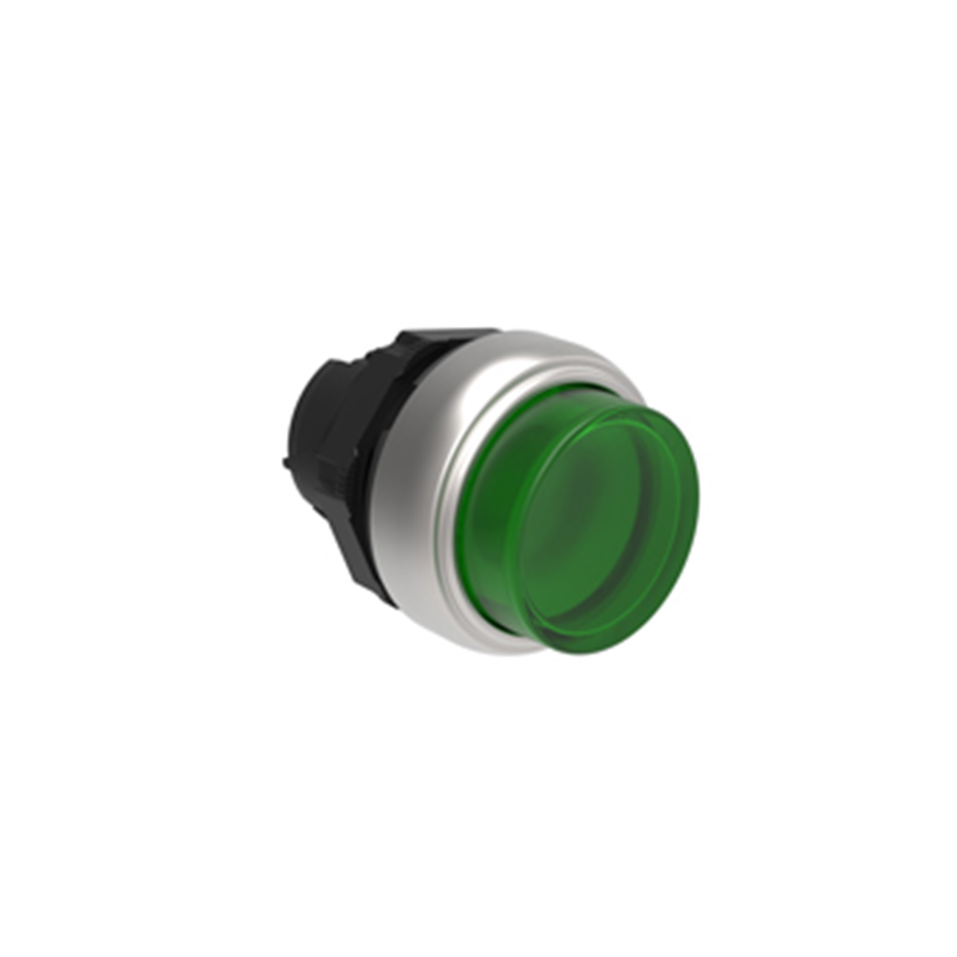 Cabezal Luminoso Pulsador Saliente Verde, Contacto Momentaneo, Plastico, IP67 LPCBL203 — Lovato — Lovato