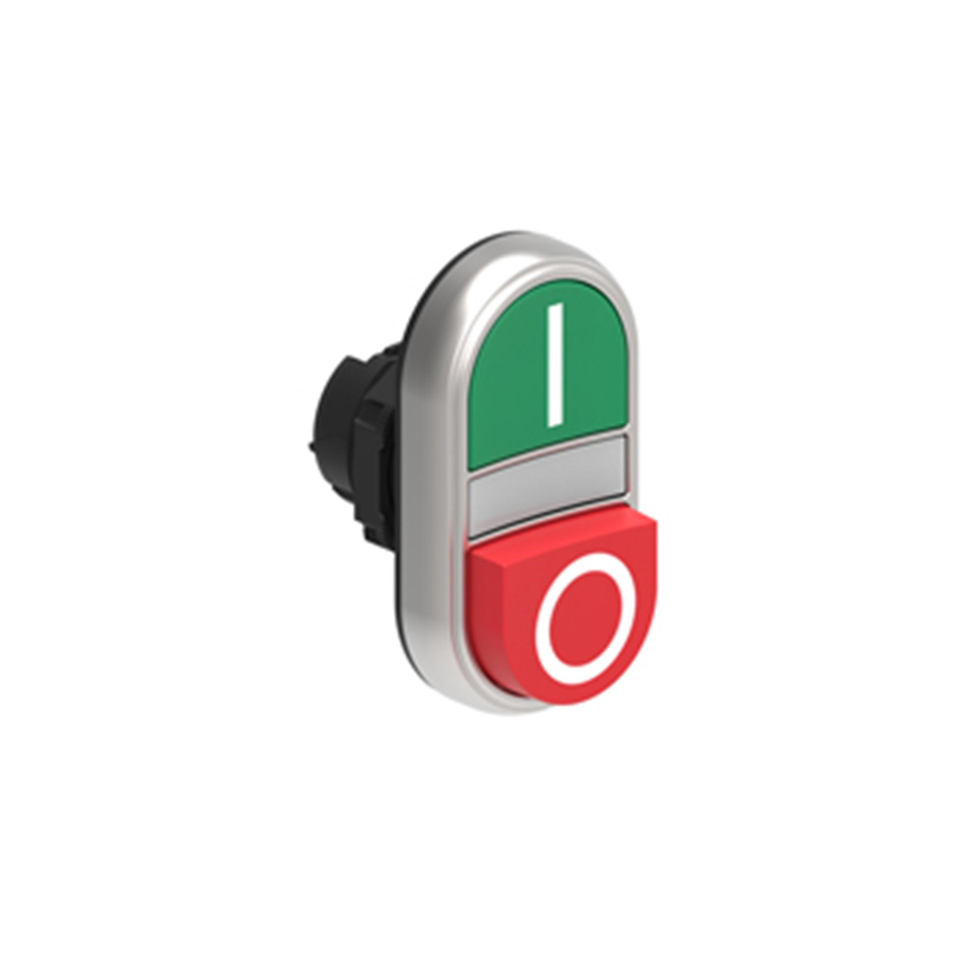 Cabezal Luminoso Pulsador Doble Saliente Verde/rojo, I-o, Plastico, IP67 LPCBL7223 — Lovato — Lovato