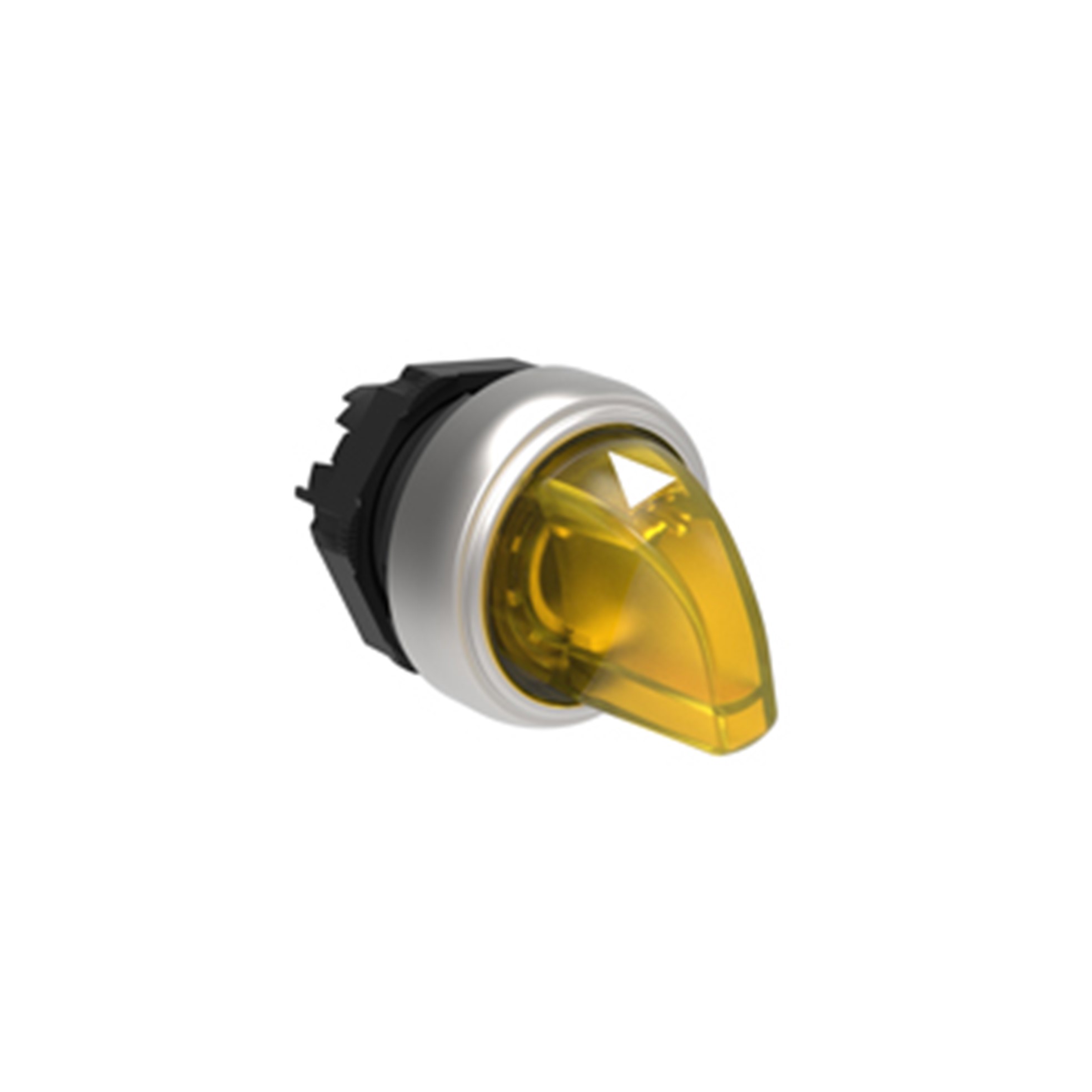 Cabezal Luminoso Selector 3 Posiciones Fijas, Amarillo, Plastico, IP67 LPCSL1305 — Lovato — Lovato