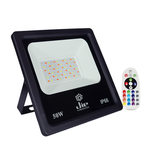 Proyectores -JIE6 50W 6500K Frio 4000K -Luz Neutro IP66 90lm/w Negro Sec (JIE6-50NF)
