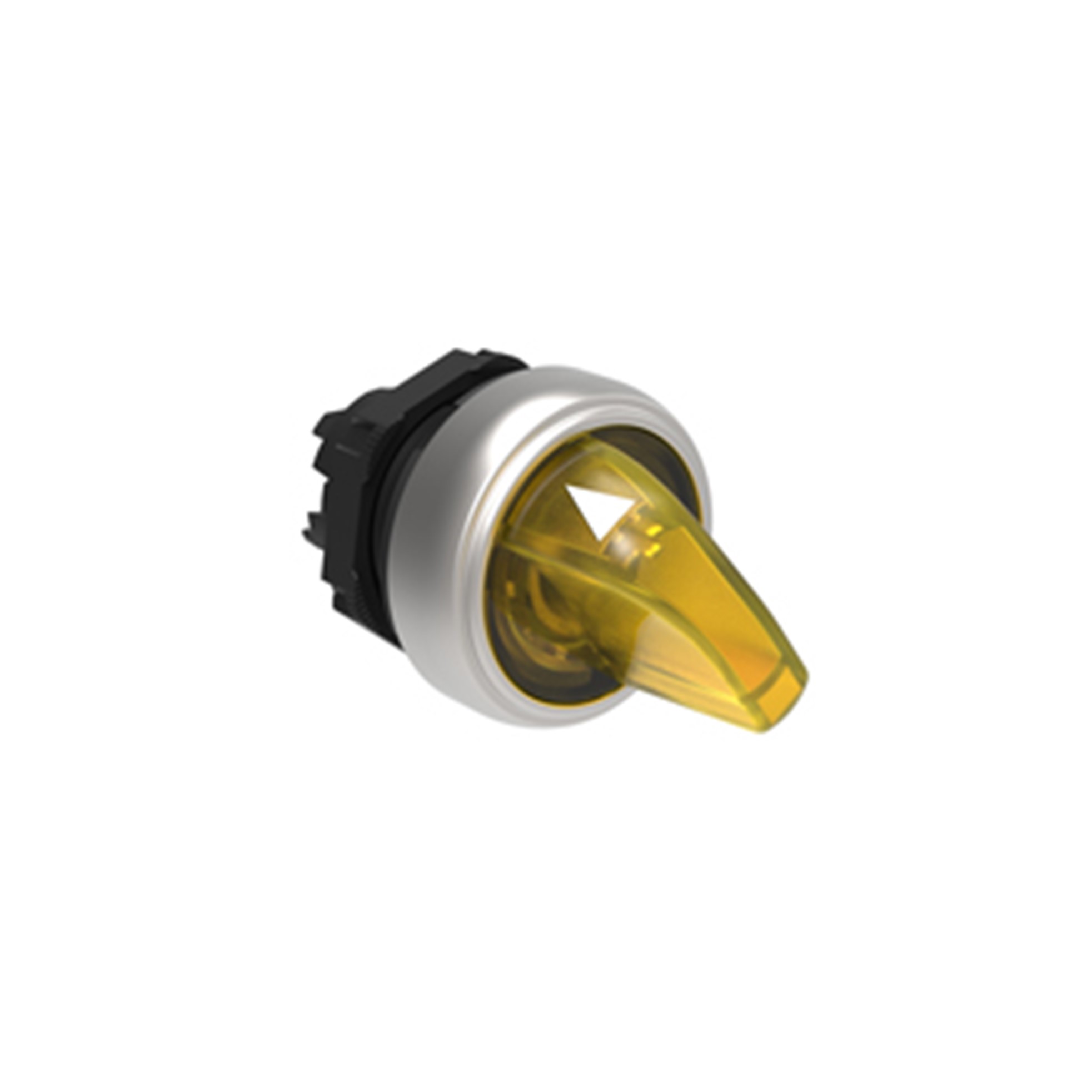 Cabezal Luminoso Selector 2 Posiciones Fijas, Amarillo, Plastico, IP67 LPCSL1205 — Lovato — Lovato