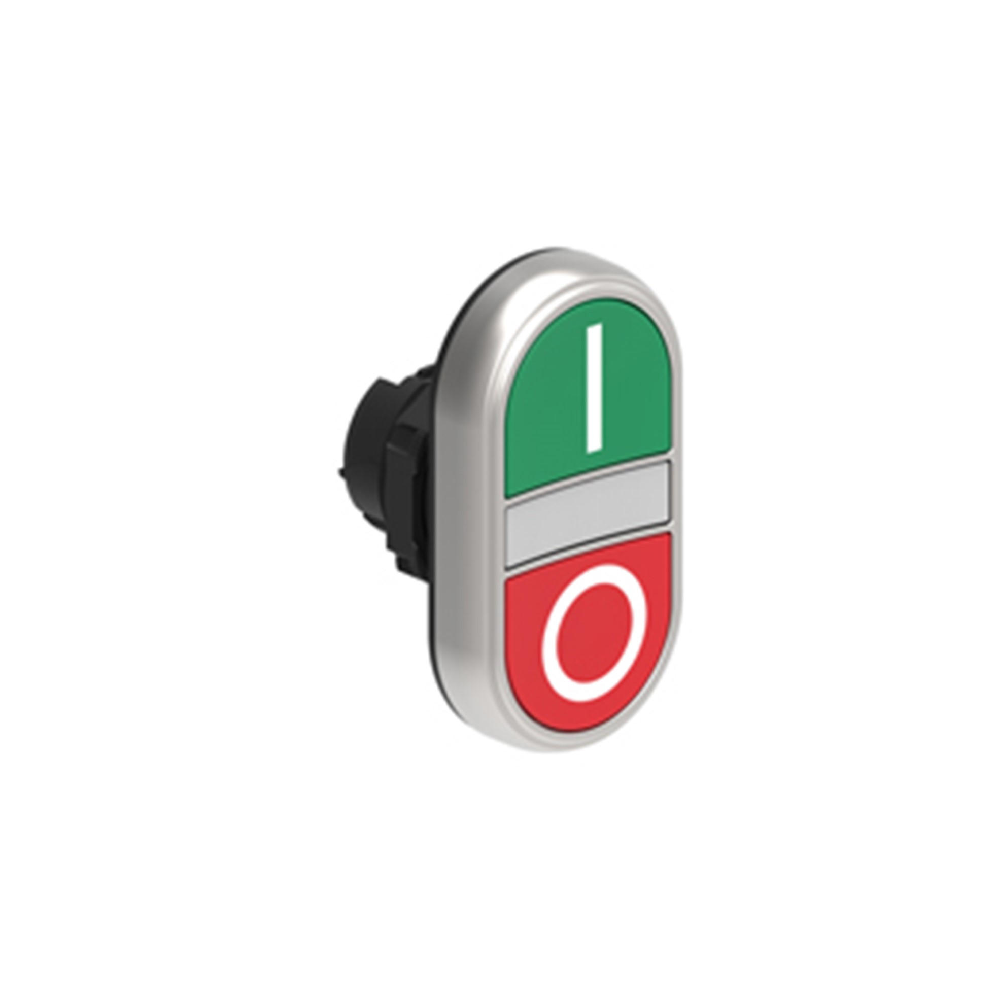 Cabezal Luminoso Pulsador Doble Plano Verde/rojo, I-o, Plastico, IP67 LPCBL7123 — Lovato — Lovato