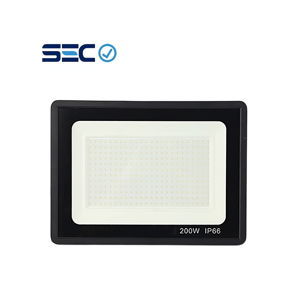 Proyectores -JIE6 200W 6500K Frio 4000K -Luz Neutro IP66 90lm/w Negro Sec (JIE6-200NF)