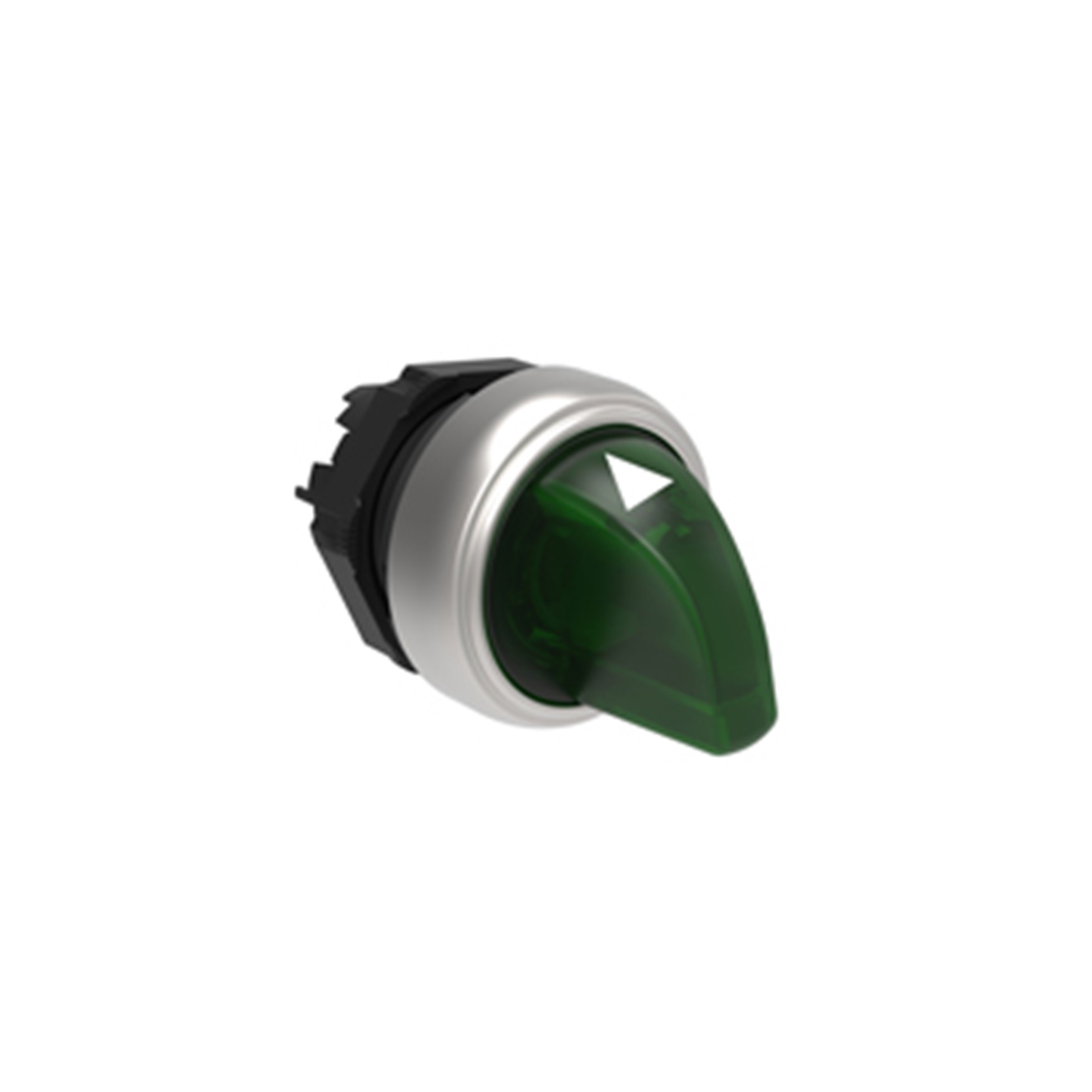 Cabezal Luminoso Selector 3 Posiciones Fijas, Verde, Plastico, IP67 LPCSL1303 — Lovato — Lovato