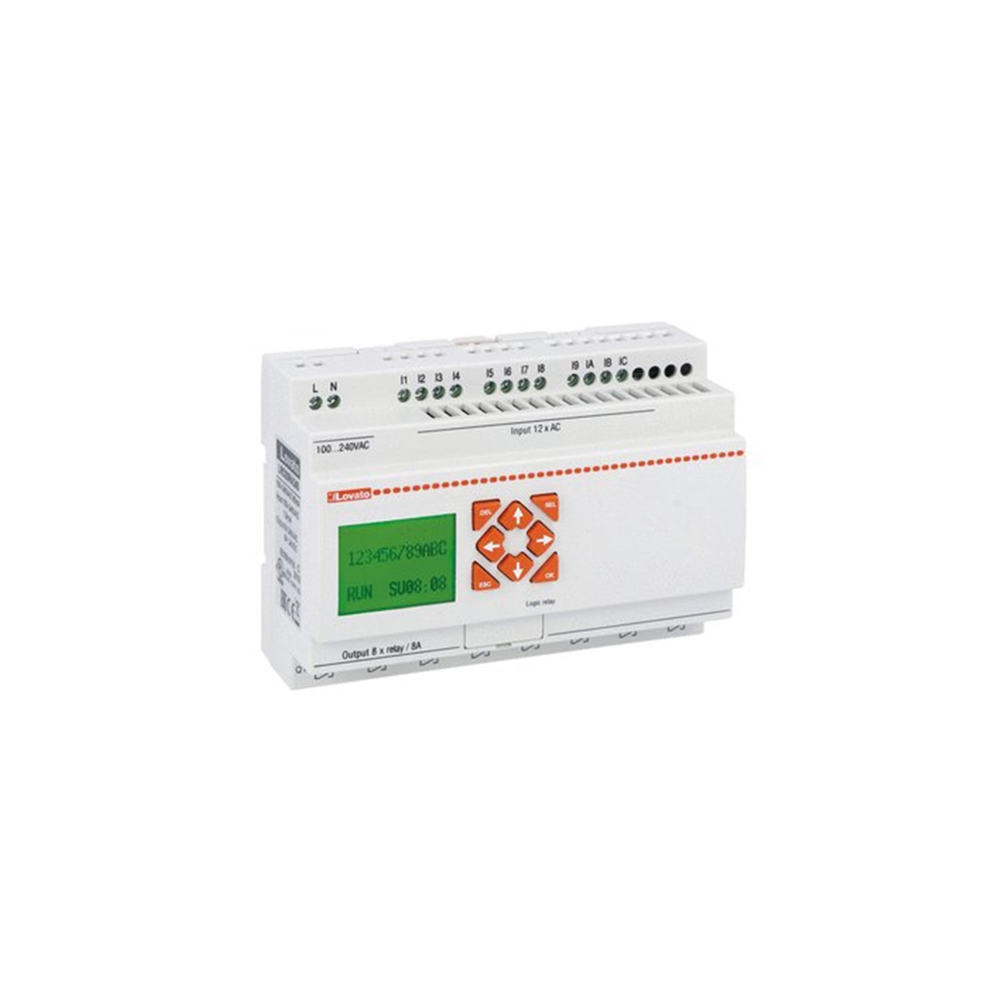 Relé PROGRAMABLE 12E/8S, 100 A 240VCA LRD20RA240 Lovato — Lovato