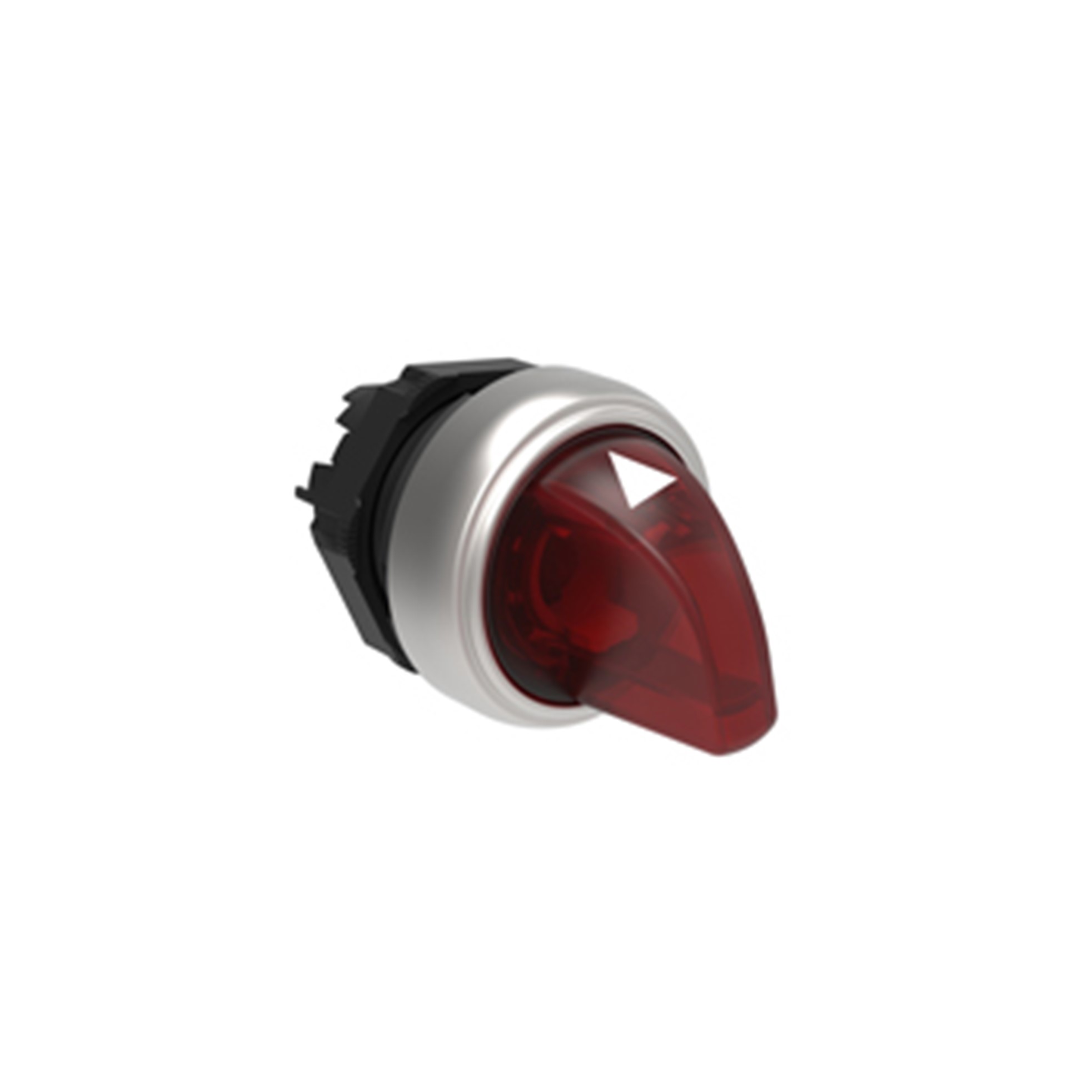 Cabezal Luminoso Selector 3 Posiciones Fijas, Rojo, Plastico, IP67 LPCSL1304 — Lovato — Lovato