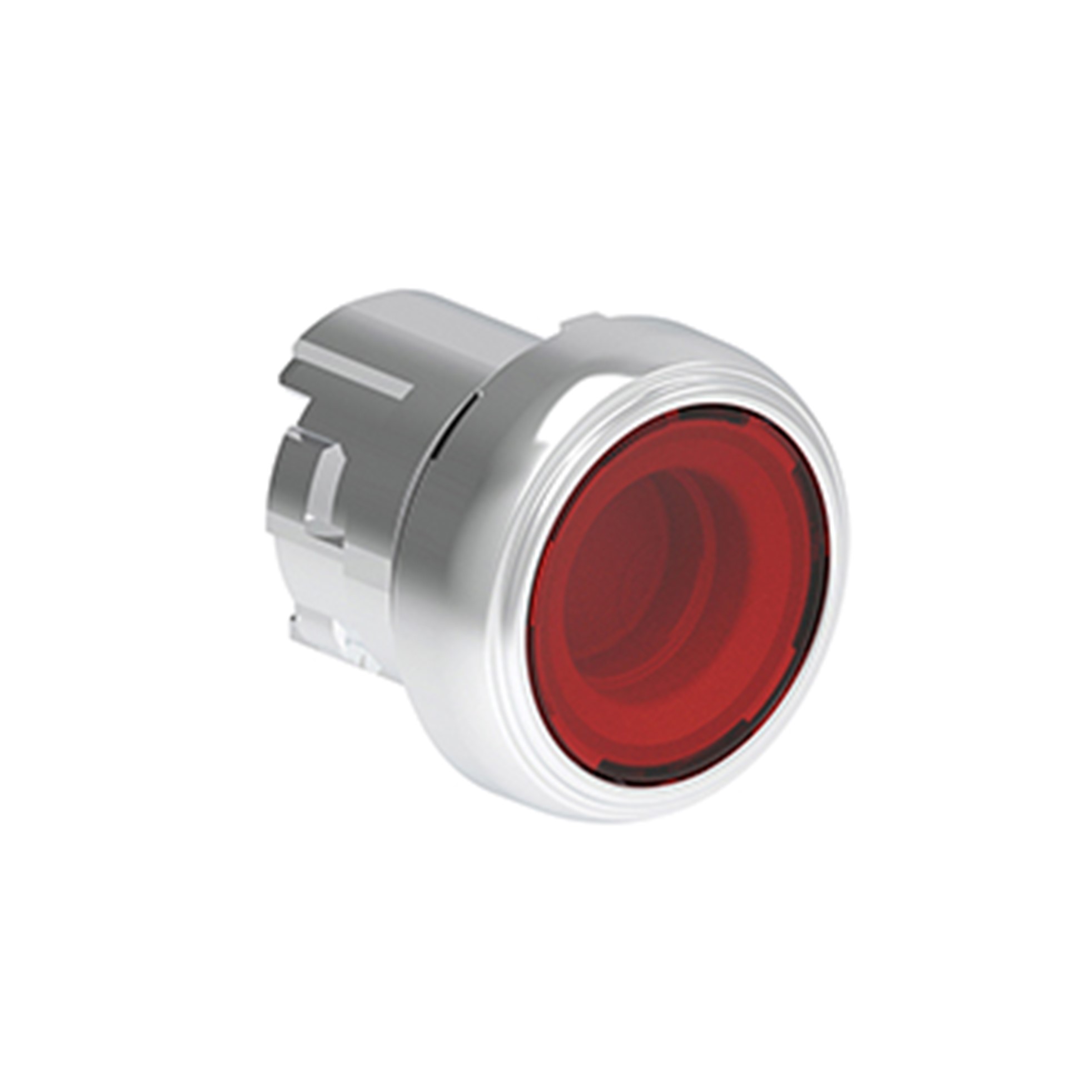 Pulsador Luminoso Plano Rojo (Cabezal), Contacto Momentaneo, 22mm, Metalico LPSBL104 — Lovato — Lovato