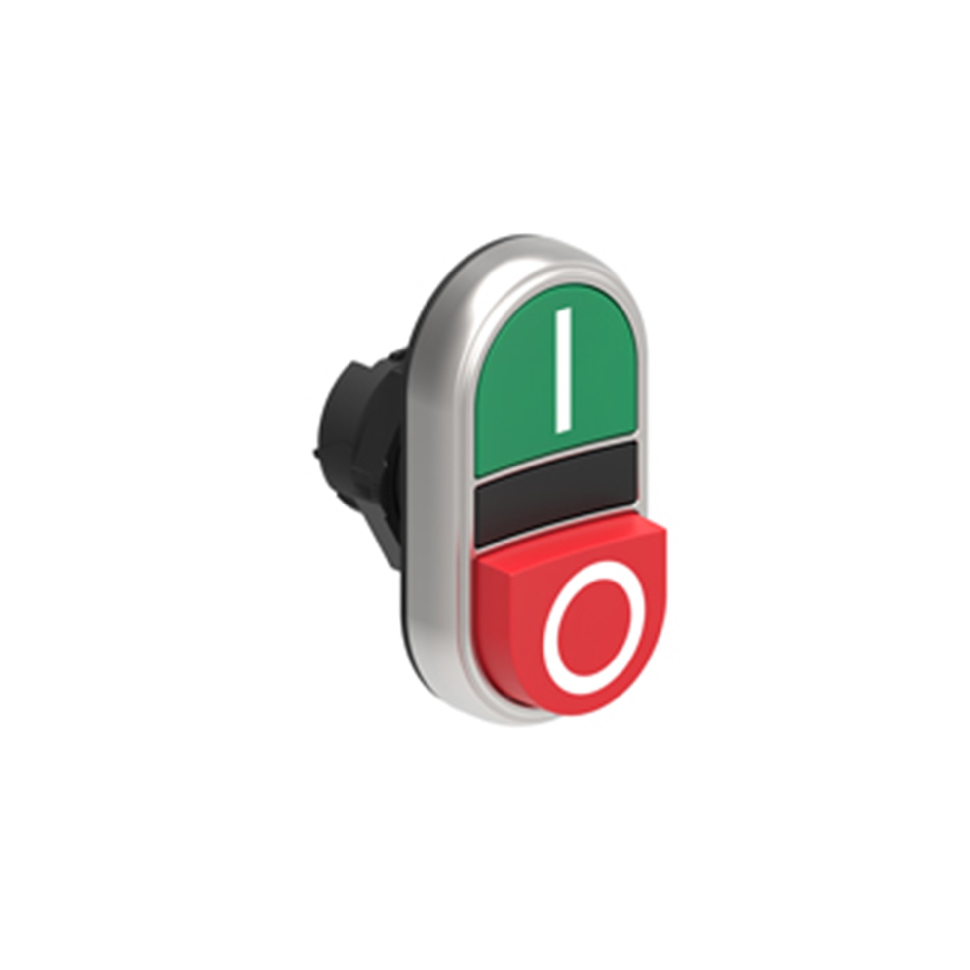 Cabezal Pulsador Doble Saliente Verde/rojo, I-o, Plastico, IP67 LPCB7223 — Lovato — Lovato